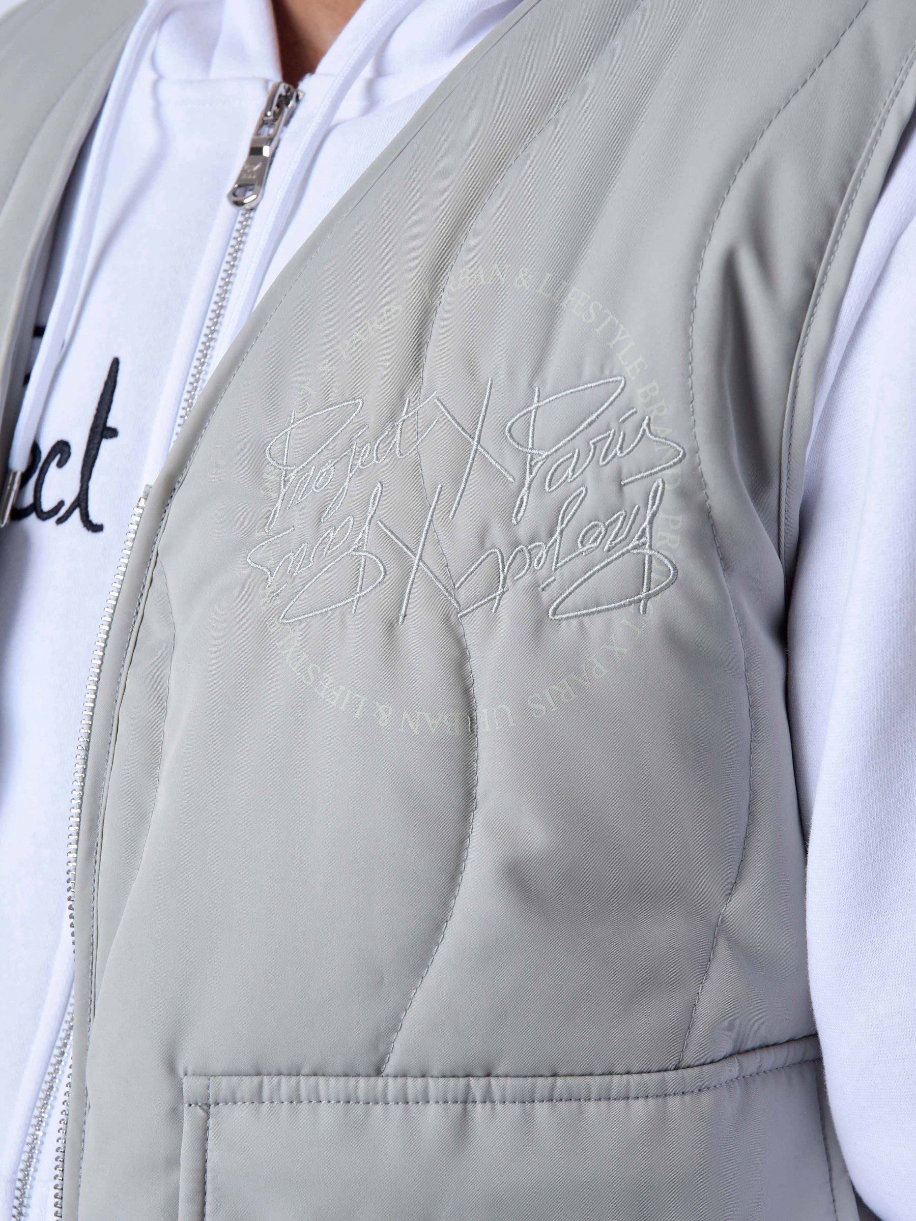 Wave quilted sleeveless vest-6