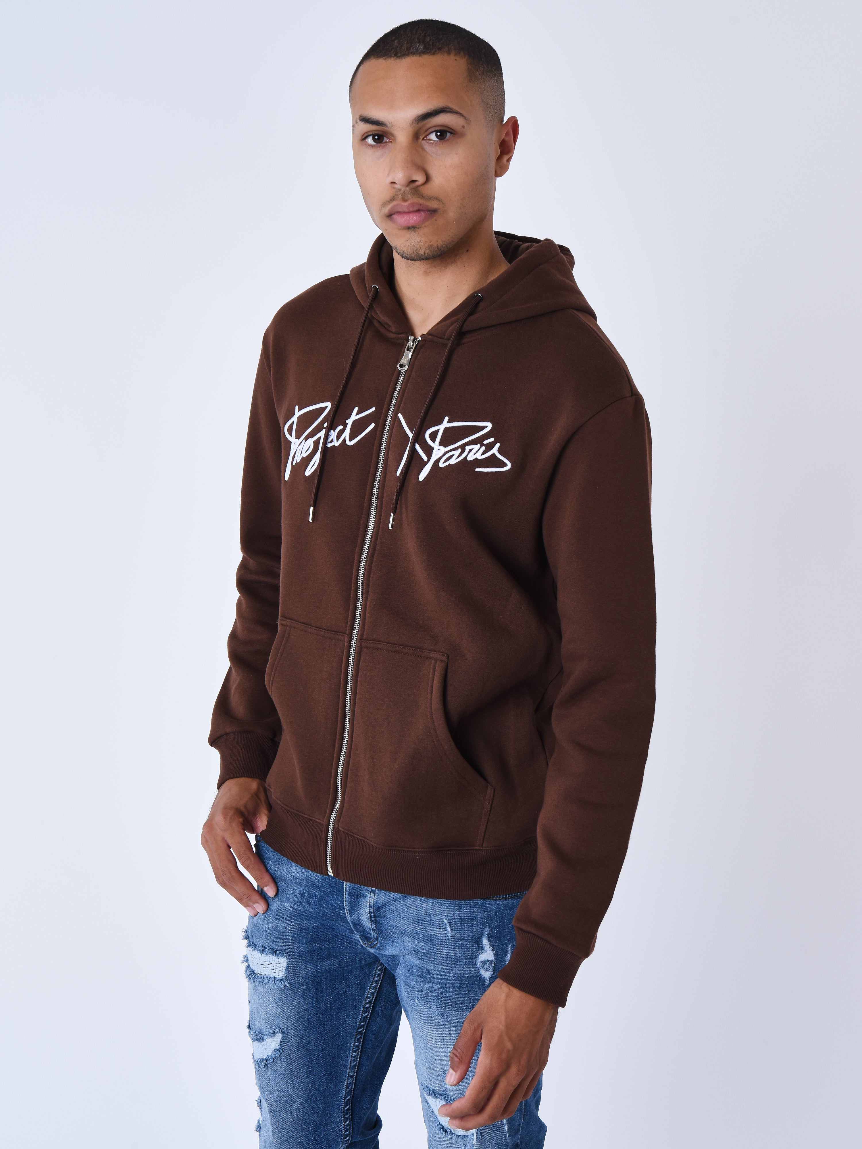 Polo Ralph Lauren - Sweat Zippé Capuche Original Player Camel