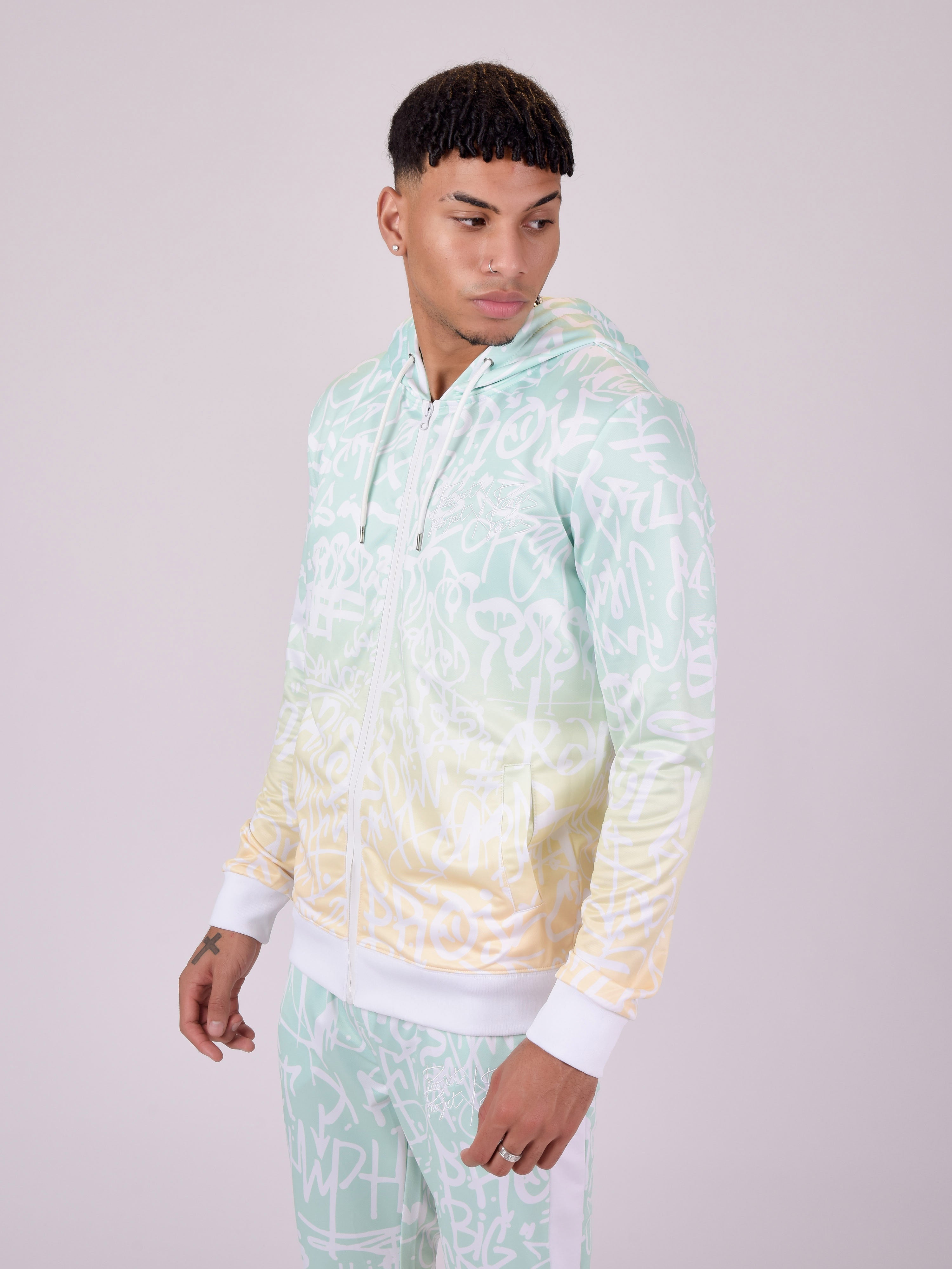 Graffiti-Jacke mit Farbverlauf-4