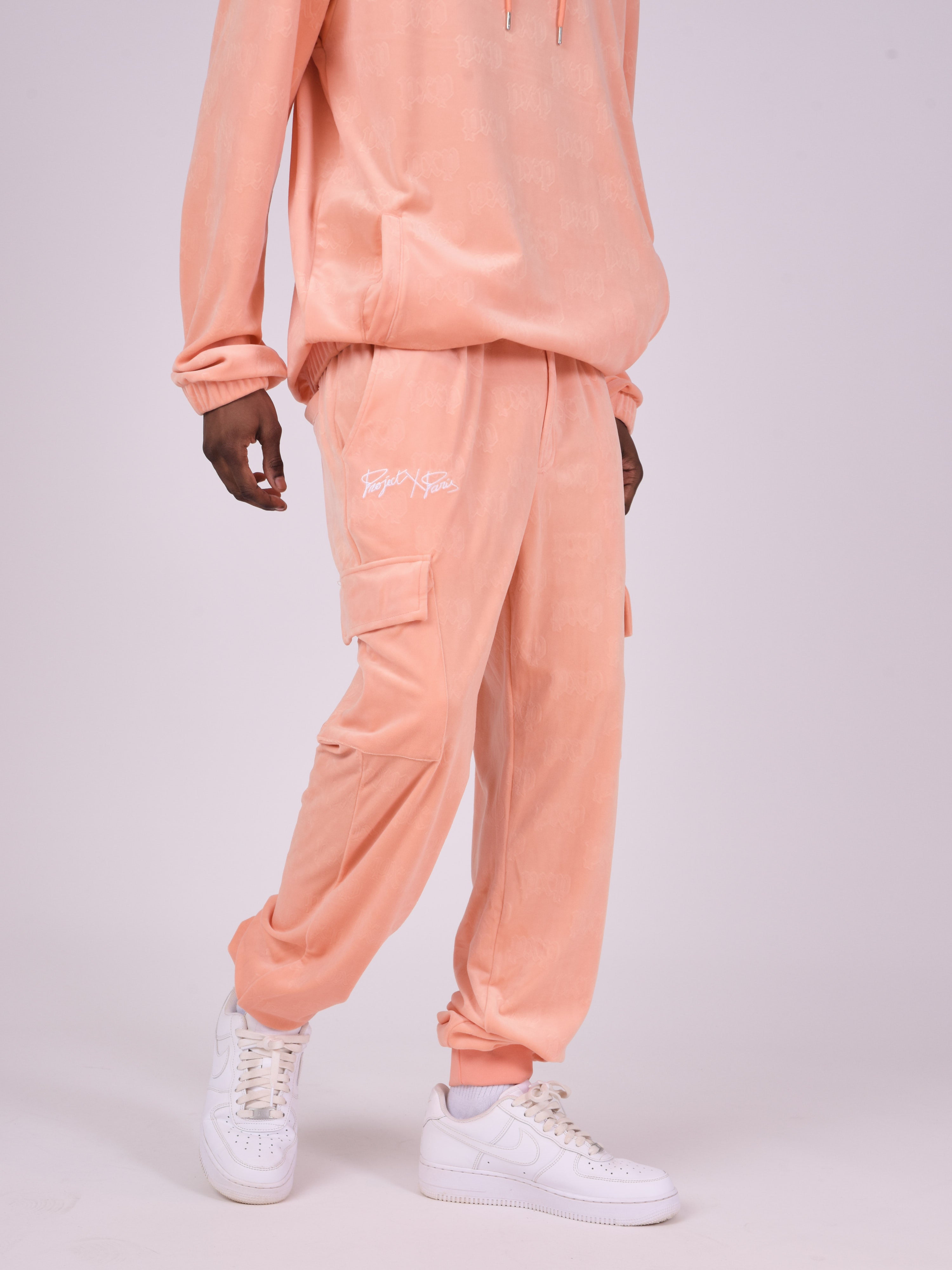 Waffle velvet jog pants-1
