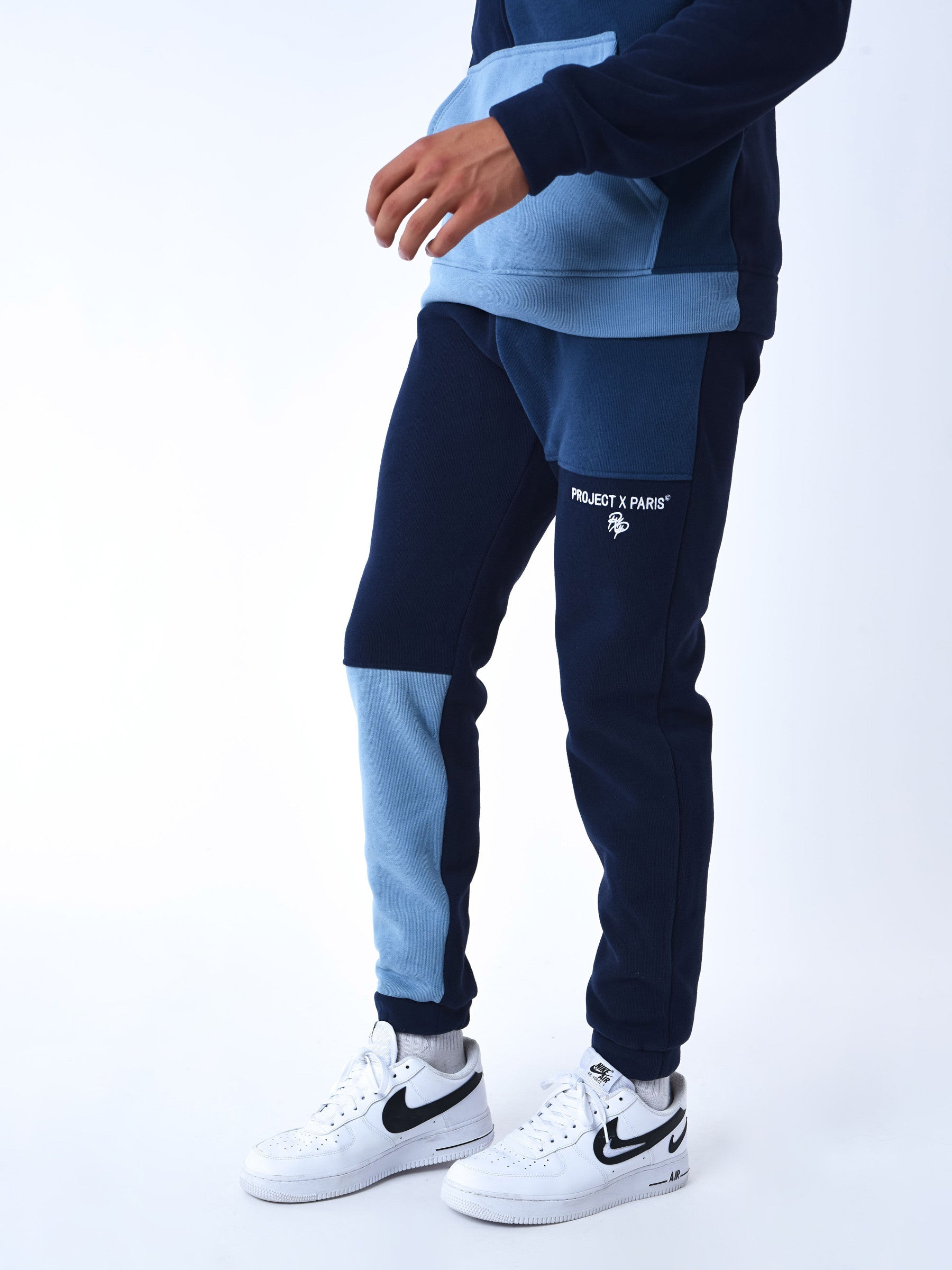 Dreifarbige Jogginghose aus Strick-3