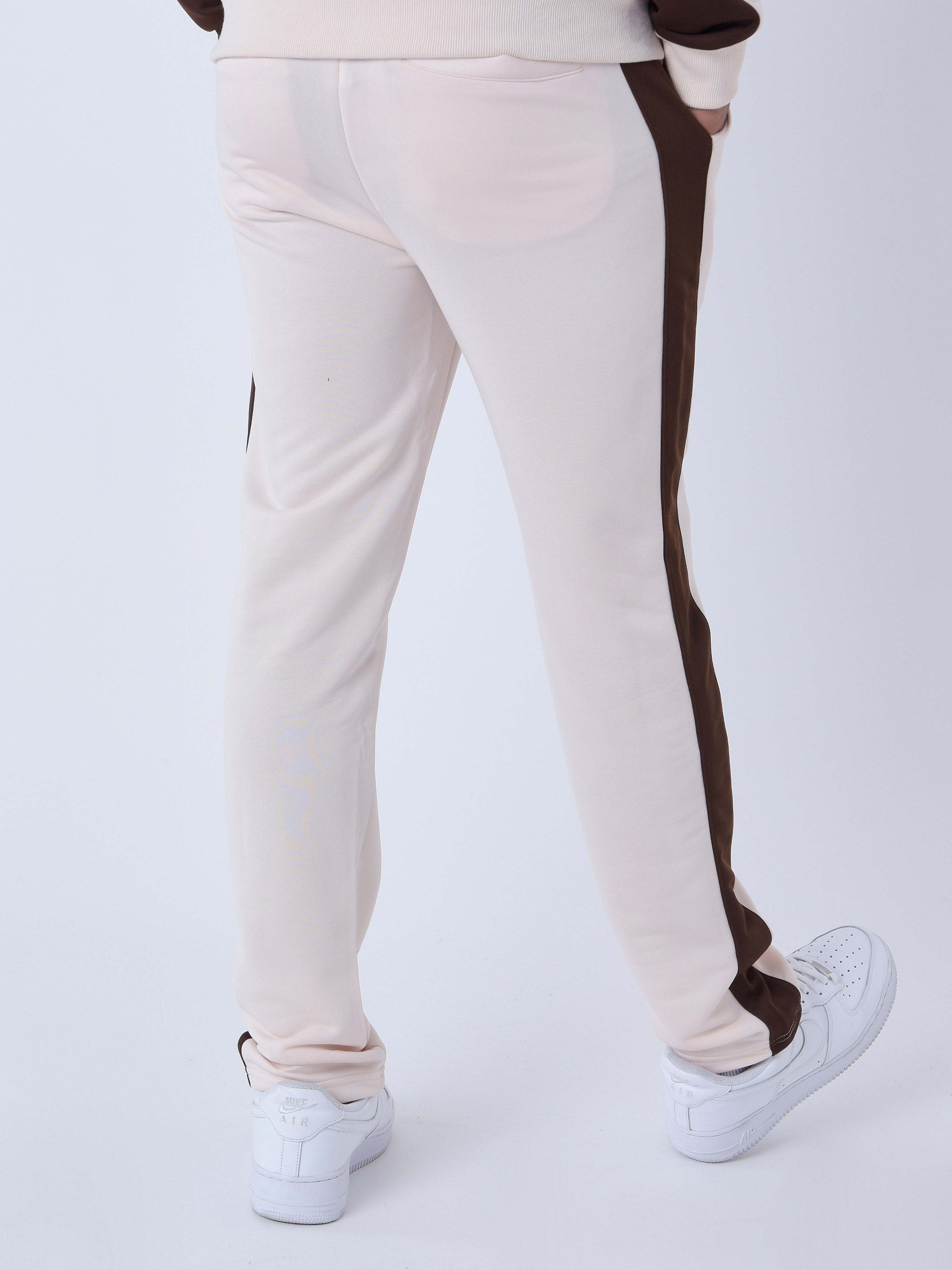 Two-tone panelled pants-3