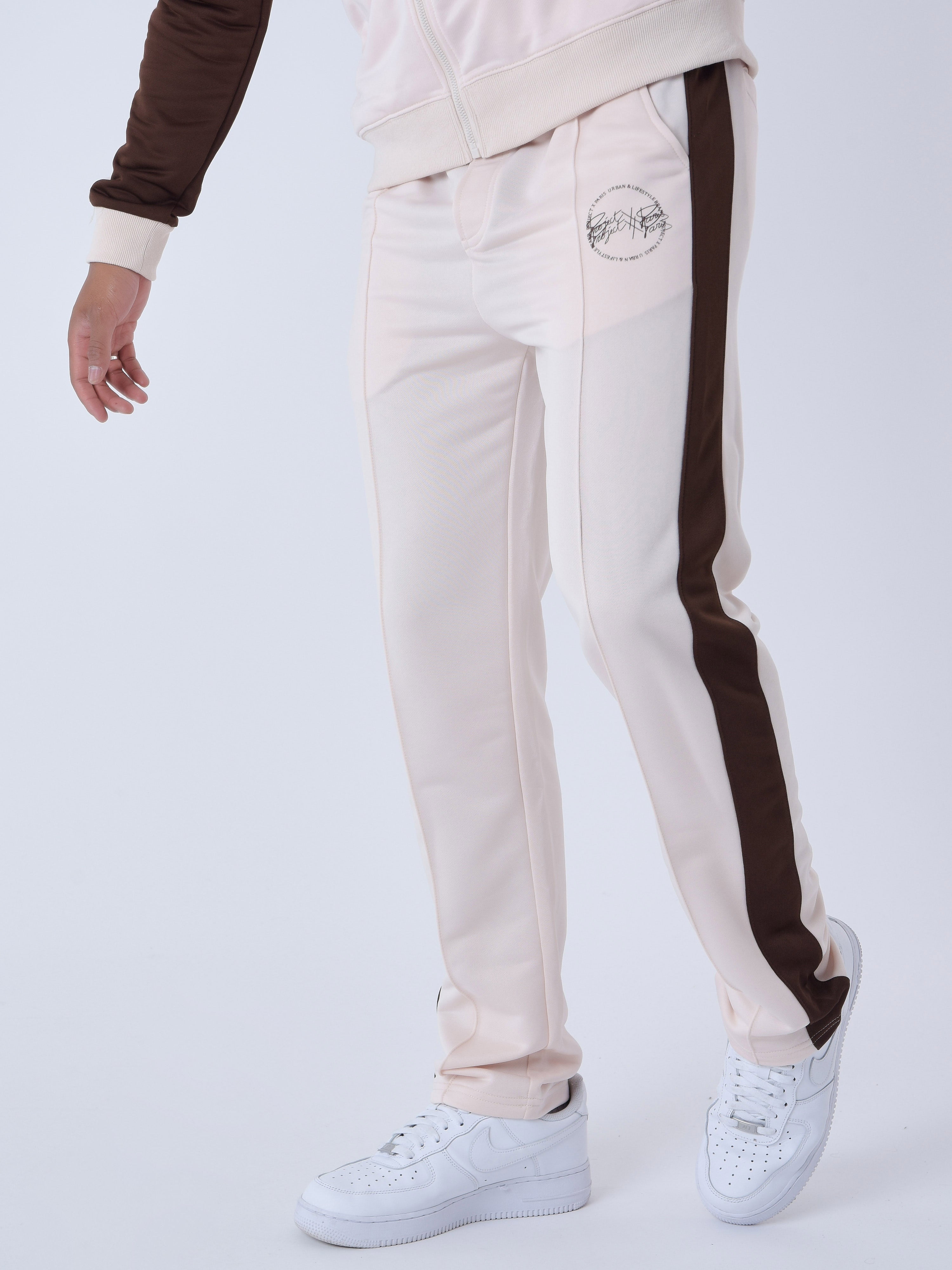 Two-tone panelled pants-5