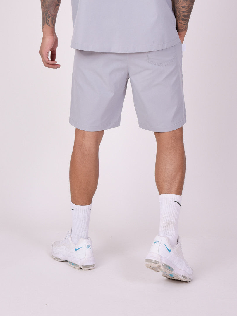 Short uni avec broderie double logo-4