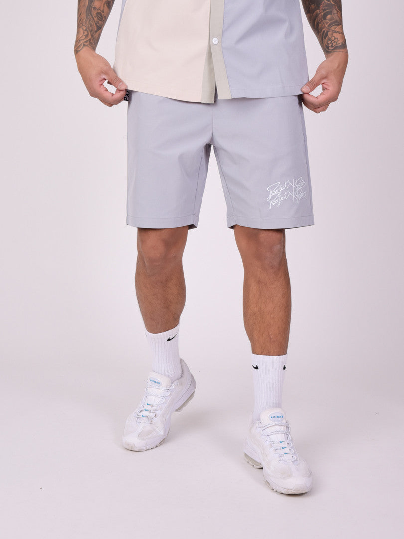 Short uni avec broderie double logo-3