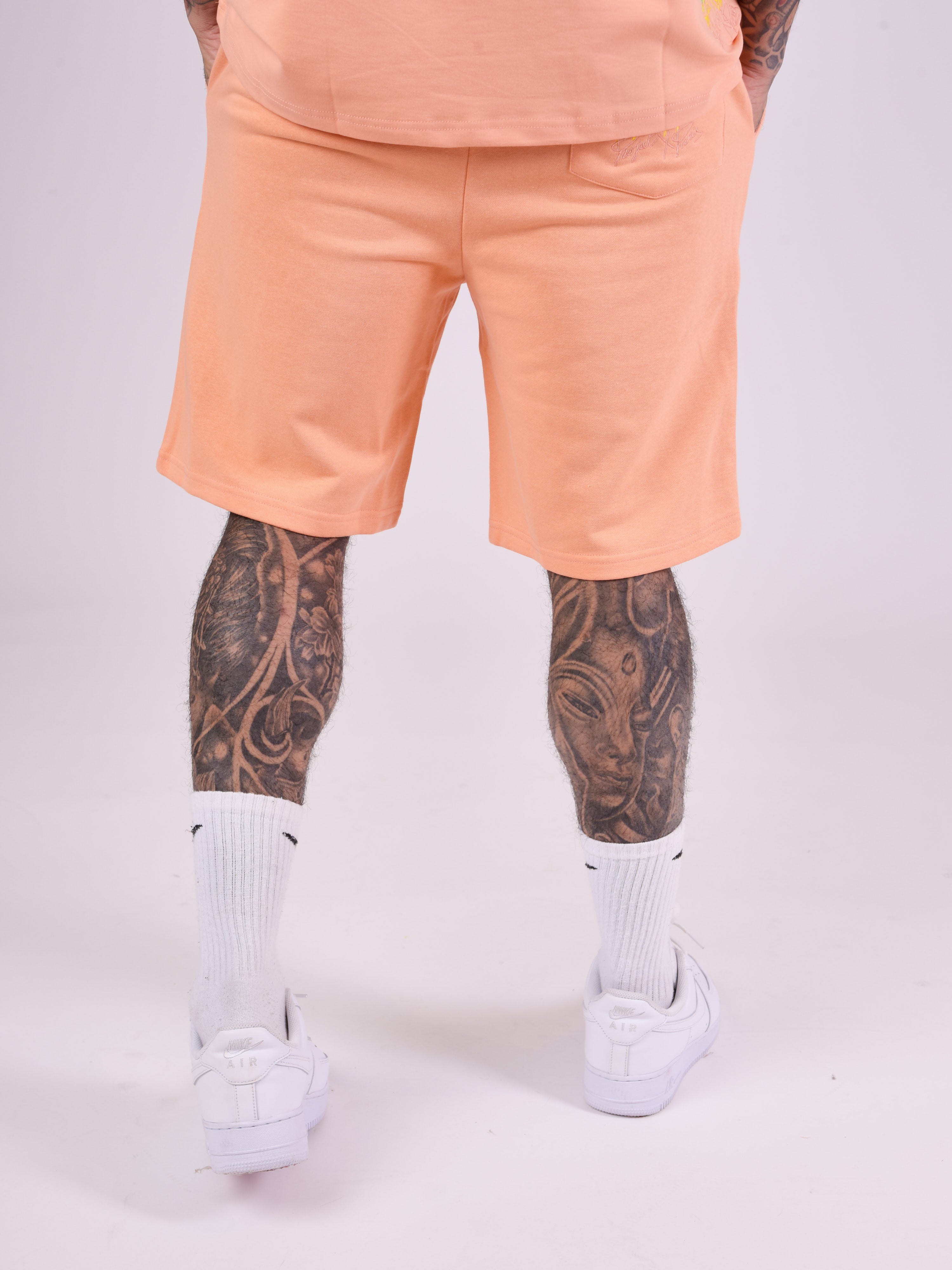 Oversize rainbow logos shorts-6