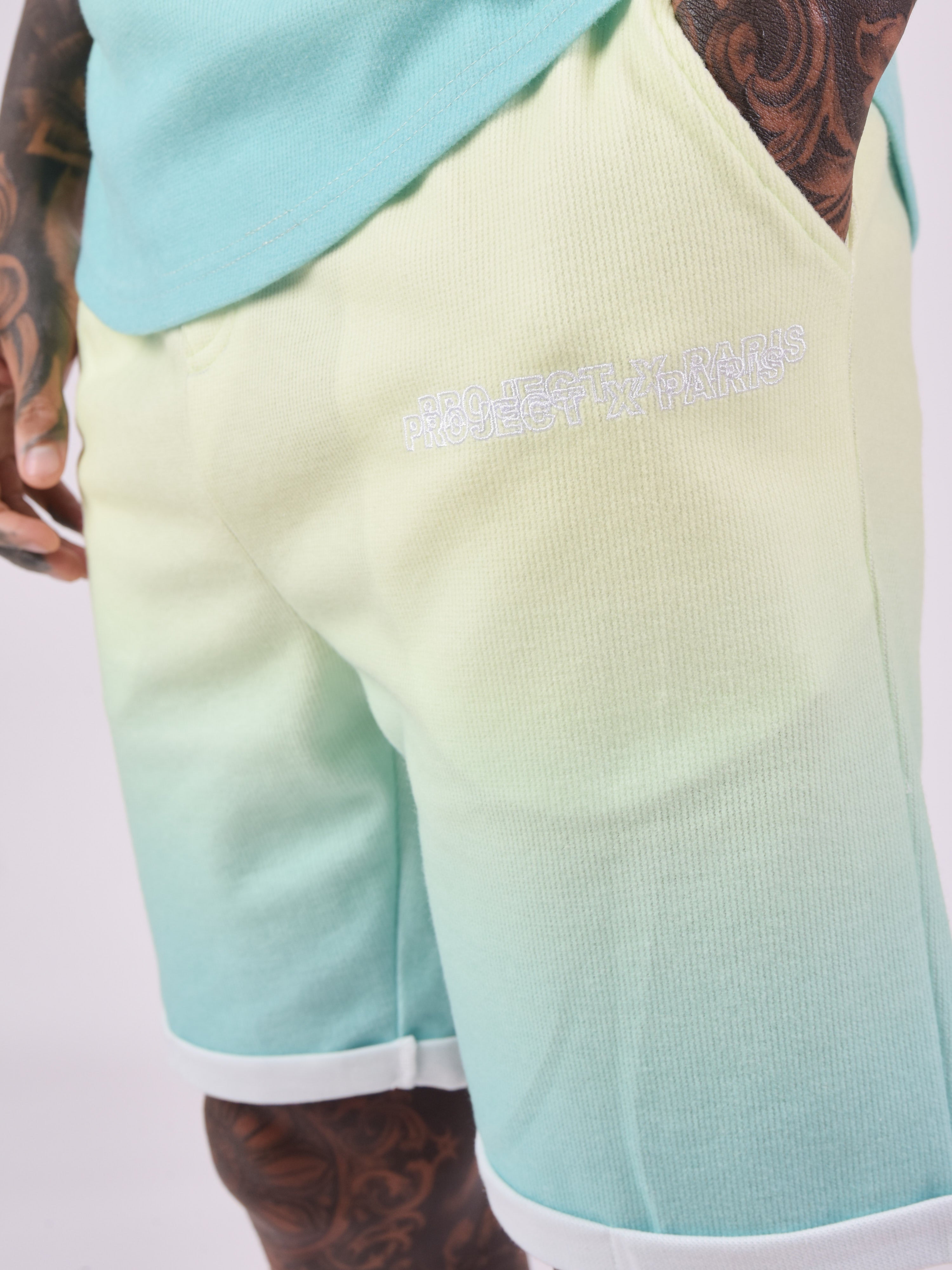 Gradient mesh style shorts-3