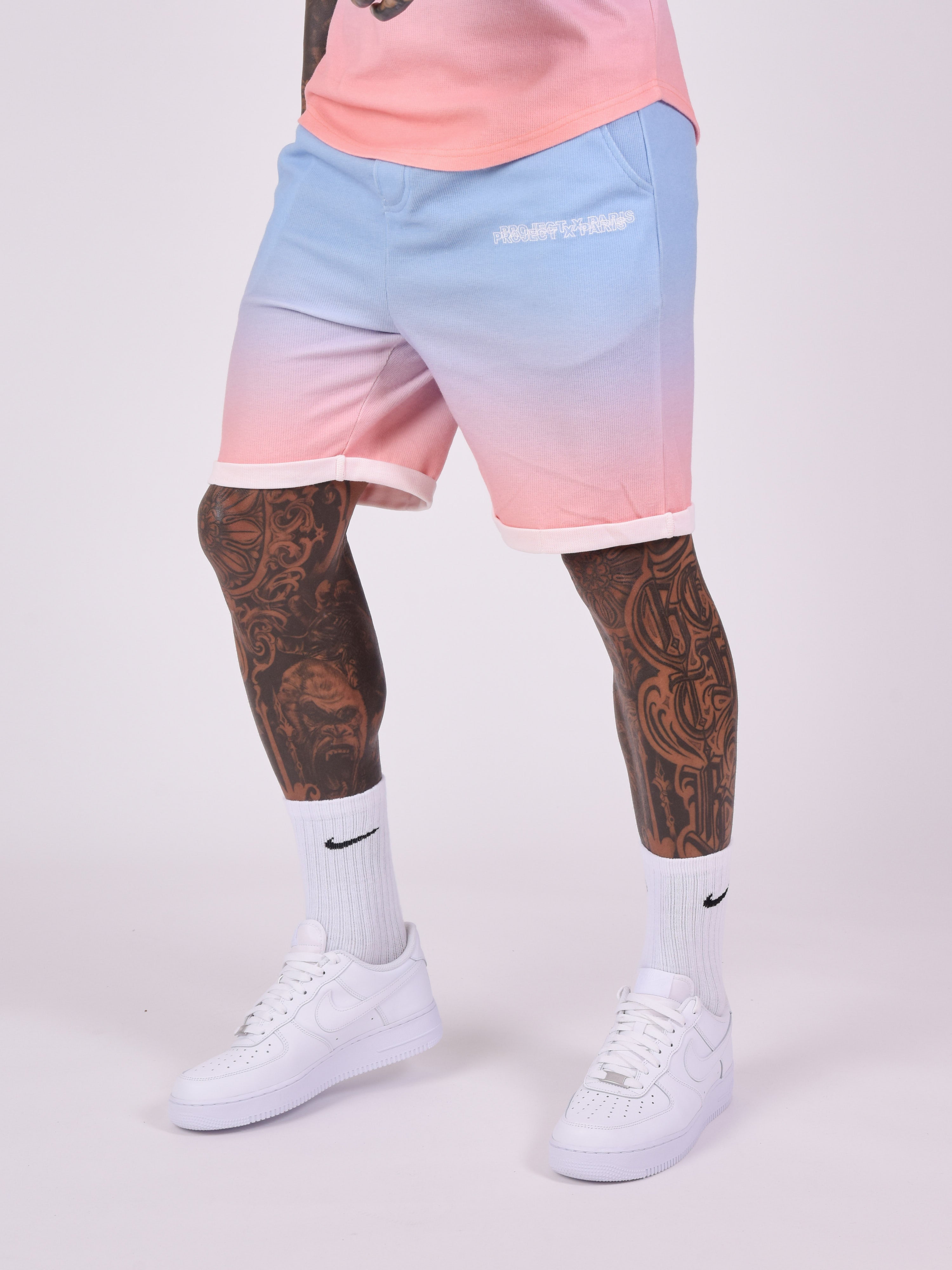 Gradient mesh style shorts-5