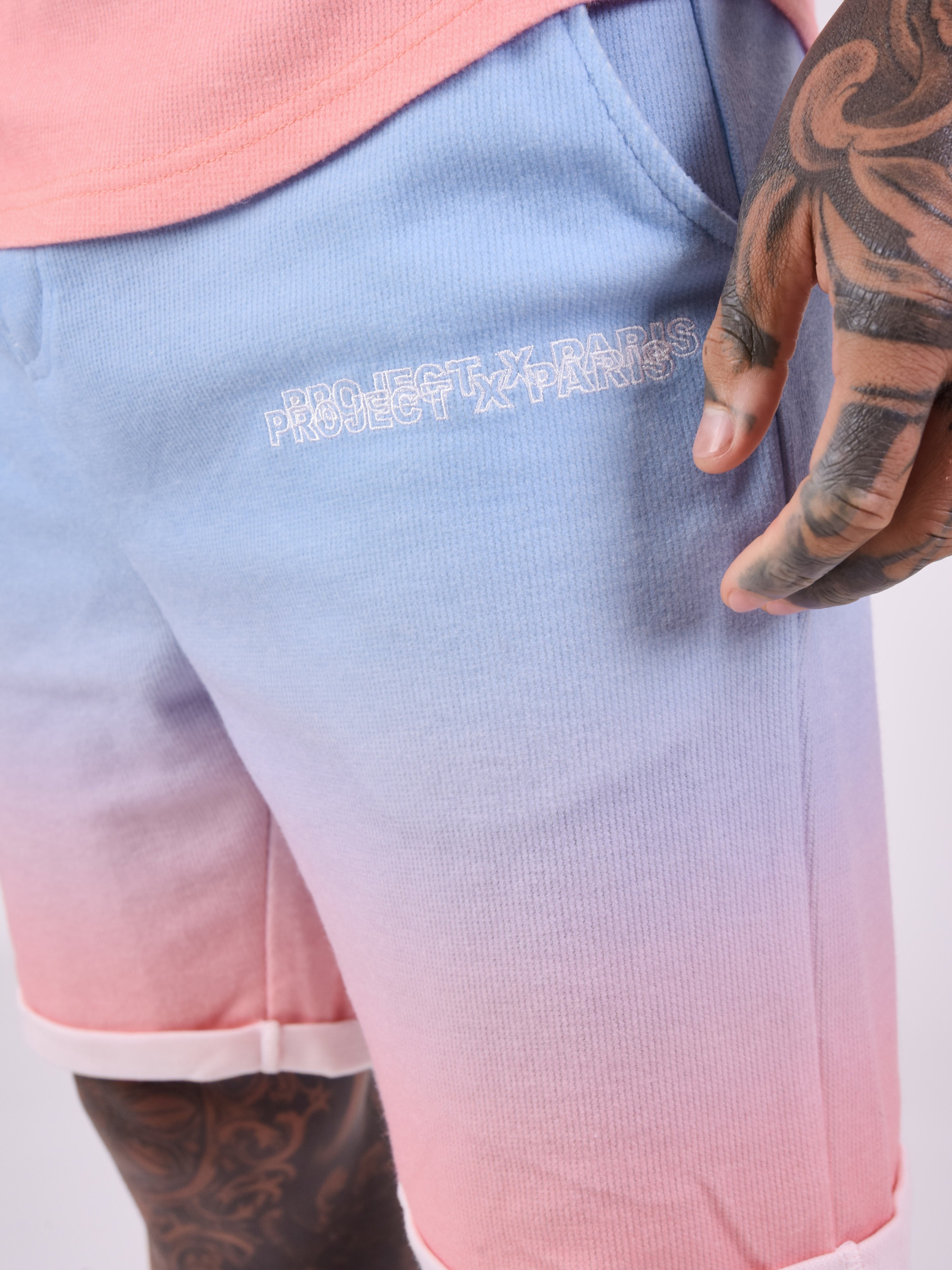 Gradient mesh style shorts-3