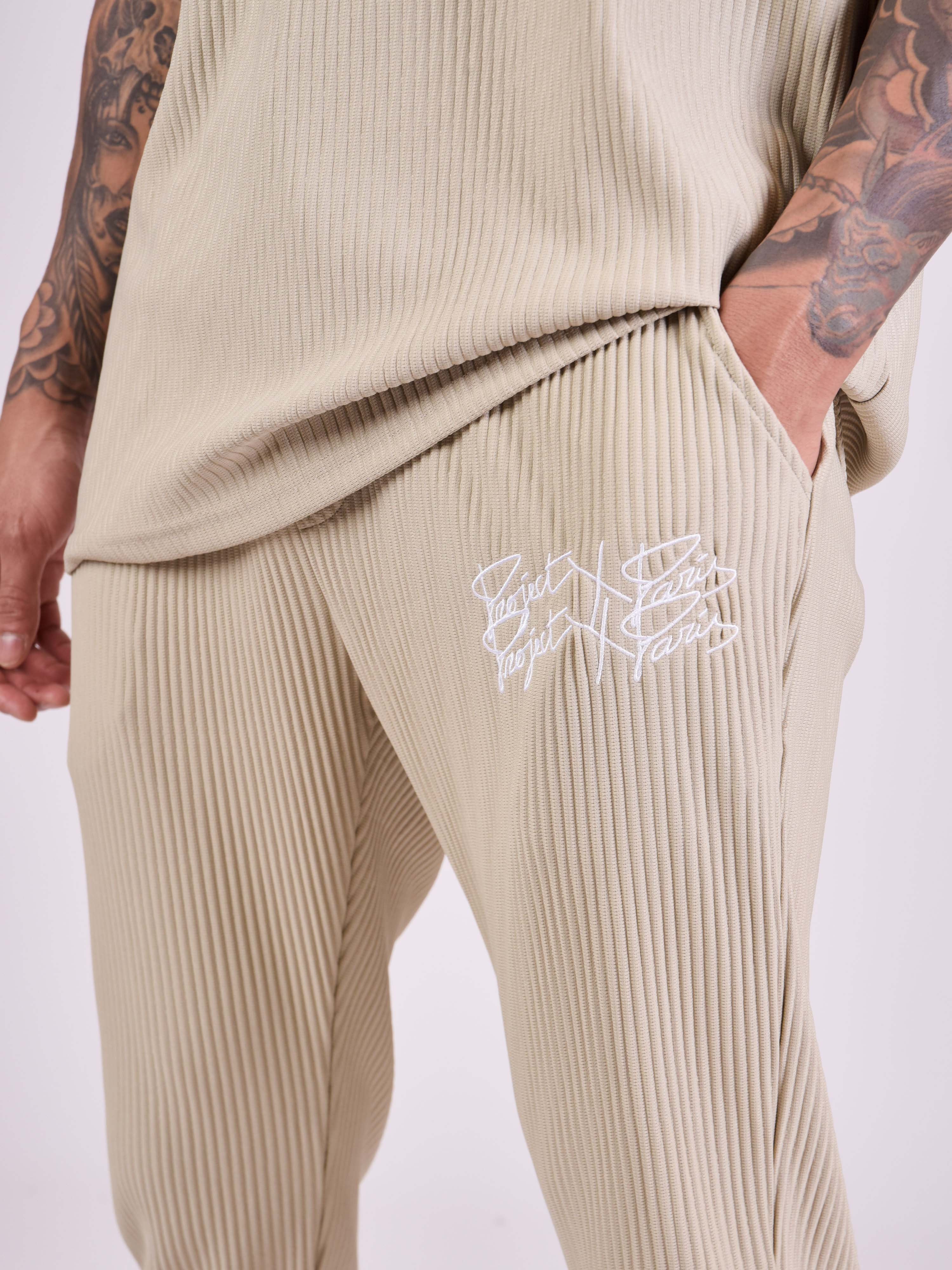 Textured fabric trousers-6