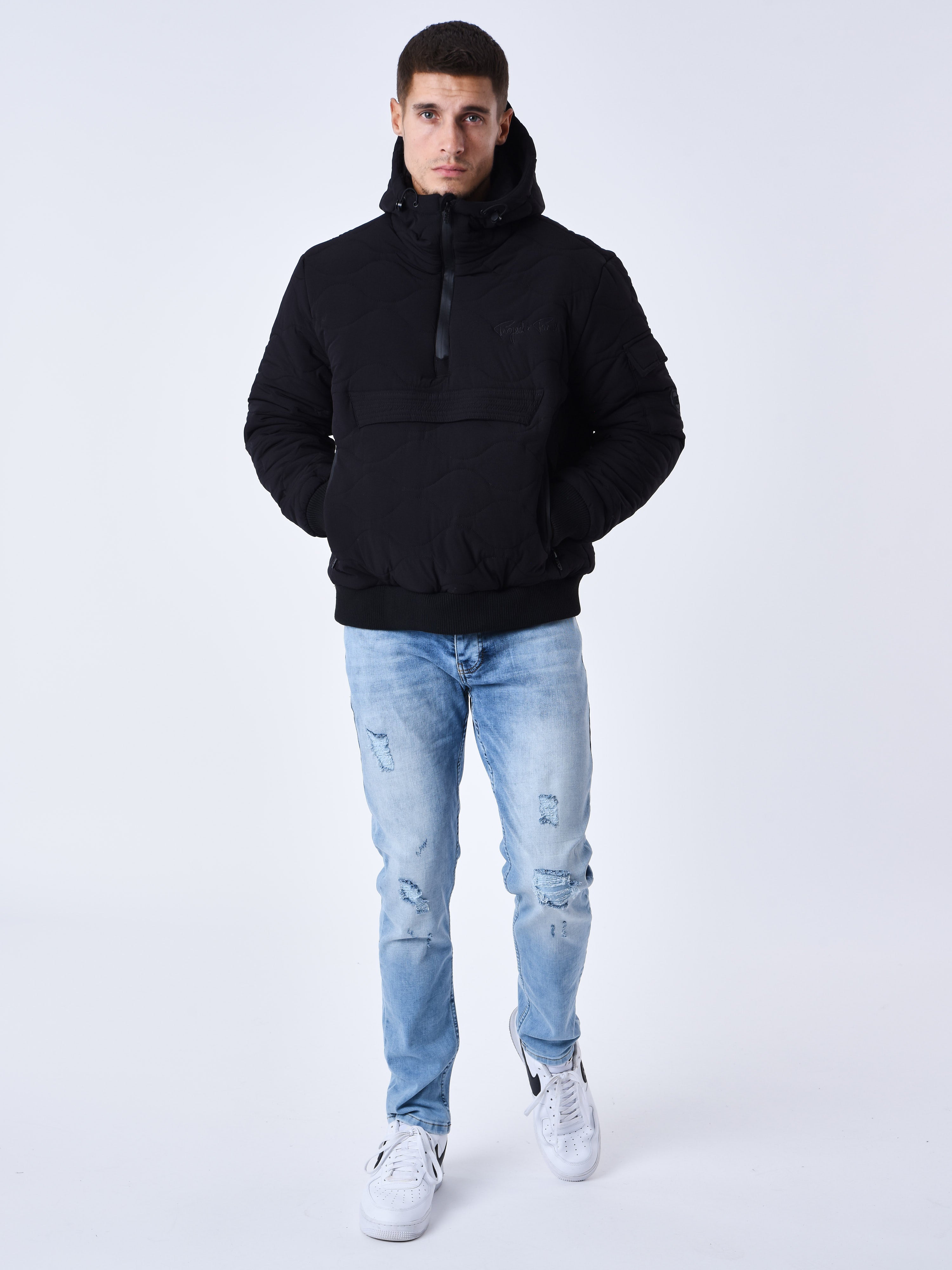Sweat à Capuche Matelassé Vagues-4