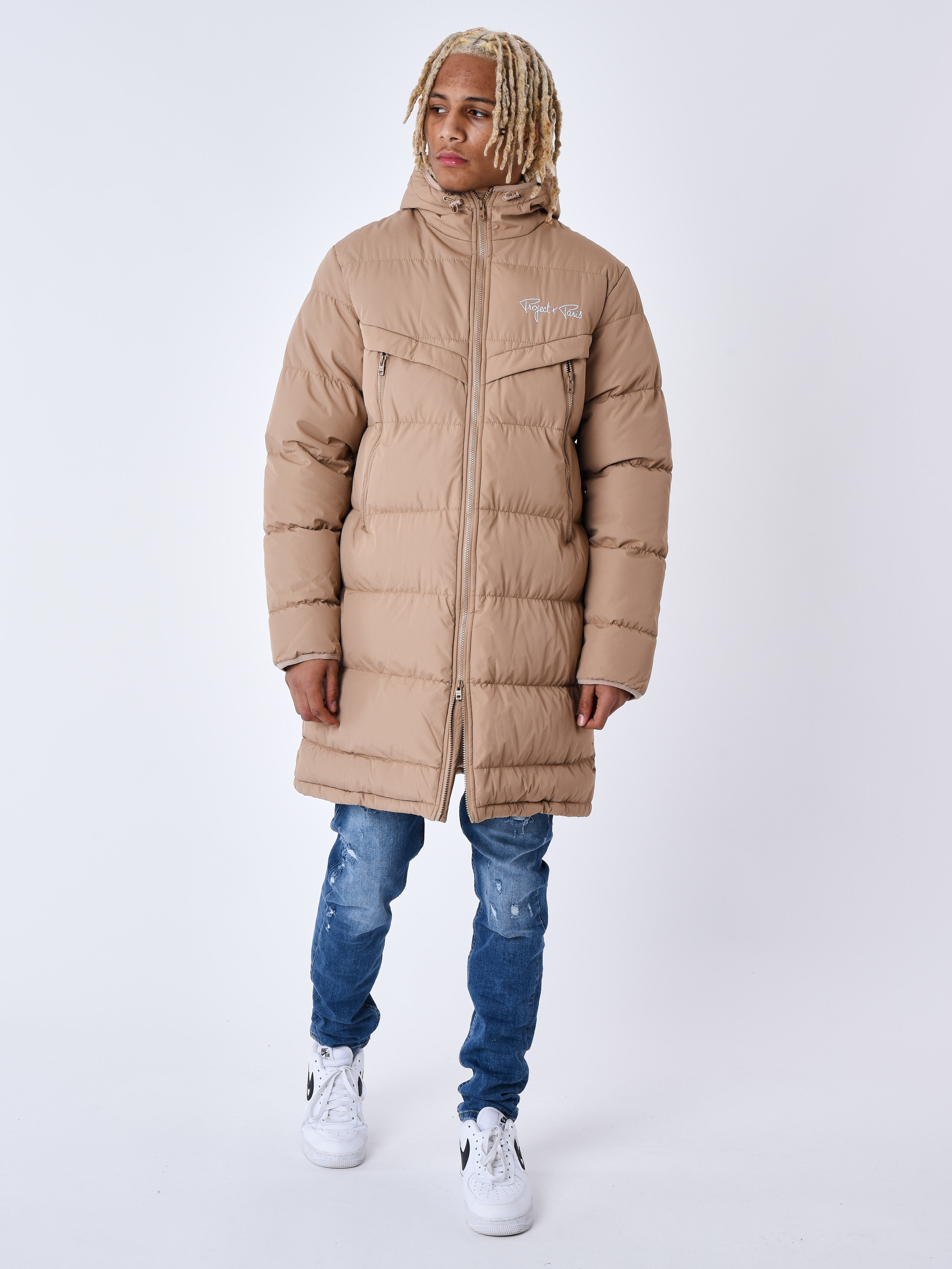 Long Hooded Puffer Jacket-6