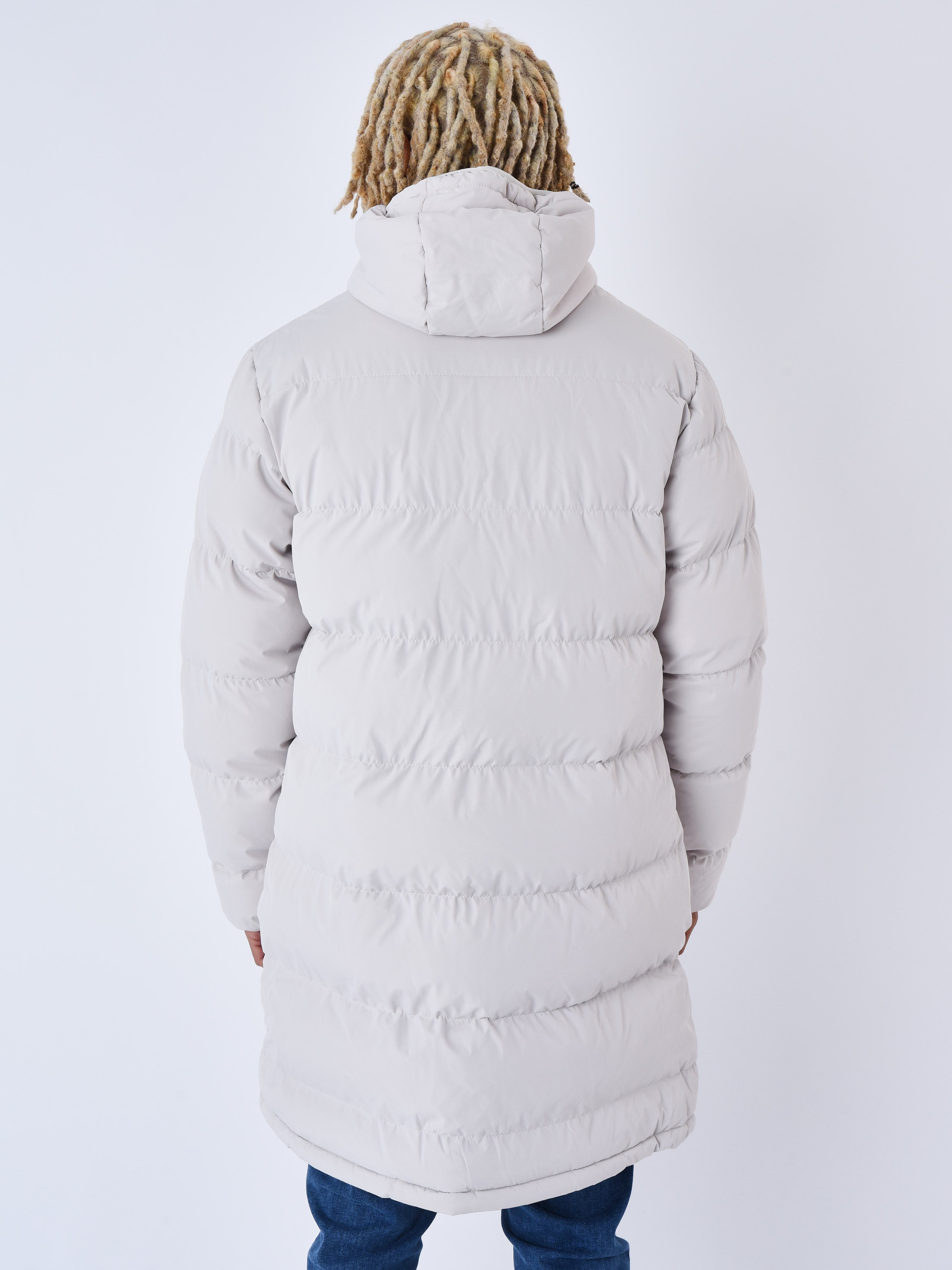Long Hooded Puffer Jacket-5