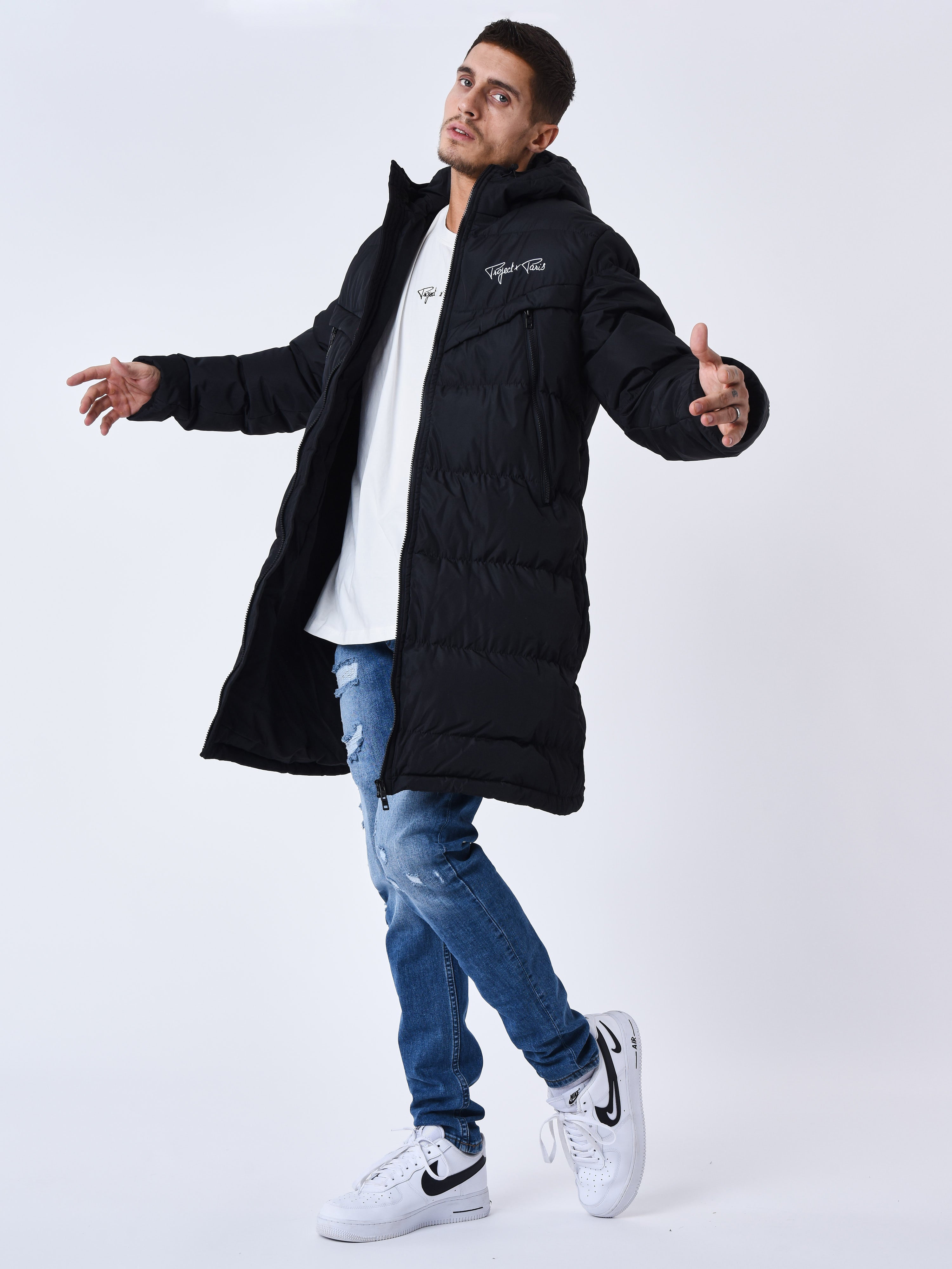 Long Hooded Puffer Jacket-8