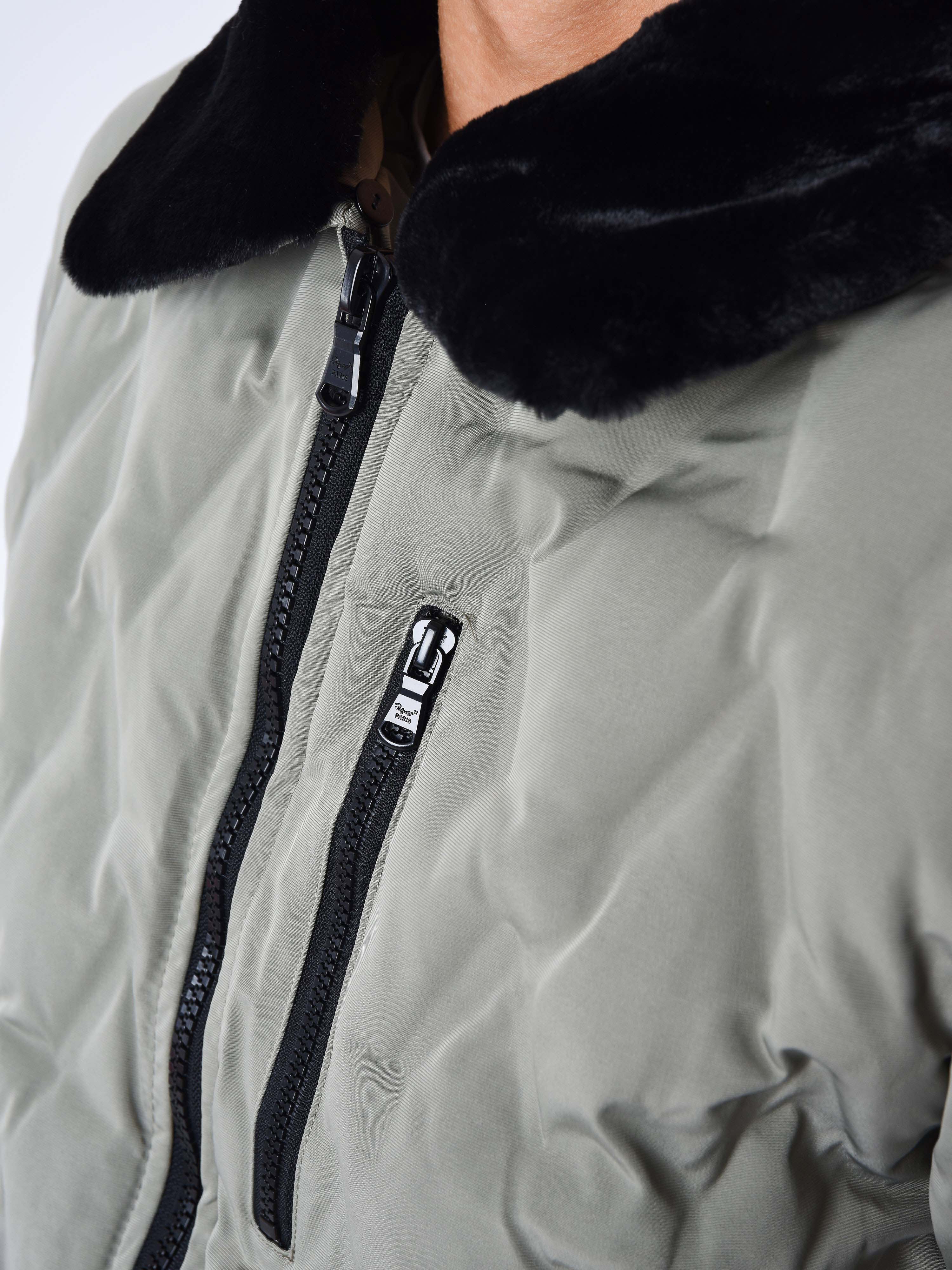 Veste matelassée col aviateur fourrure-6