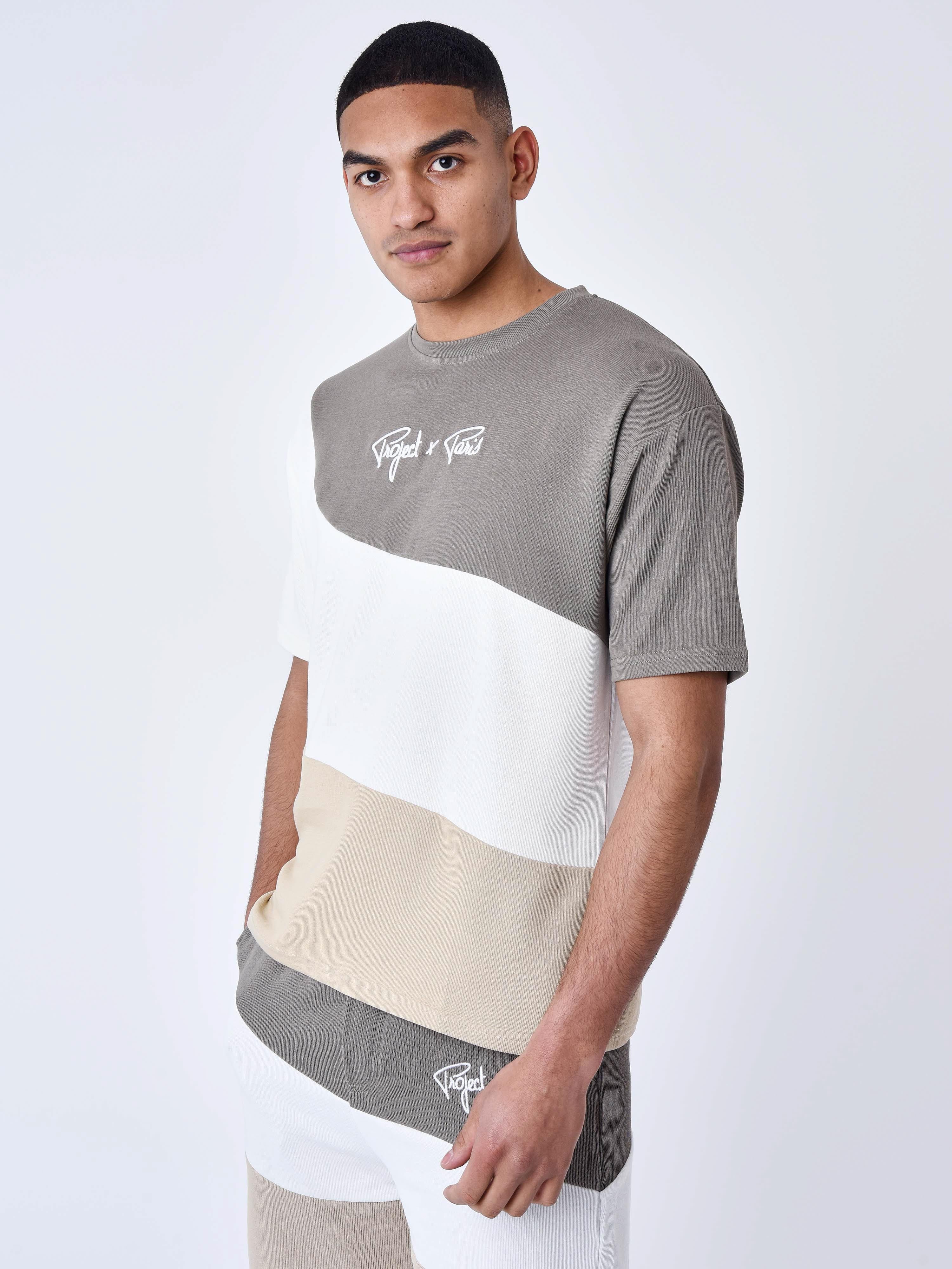 T-shirt oversize Tricolore Stile Maglia-4