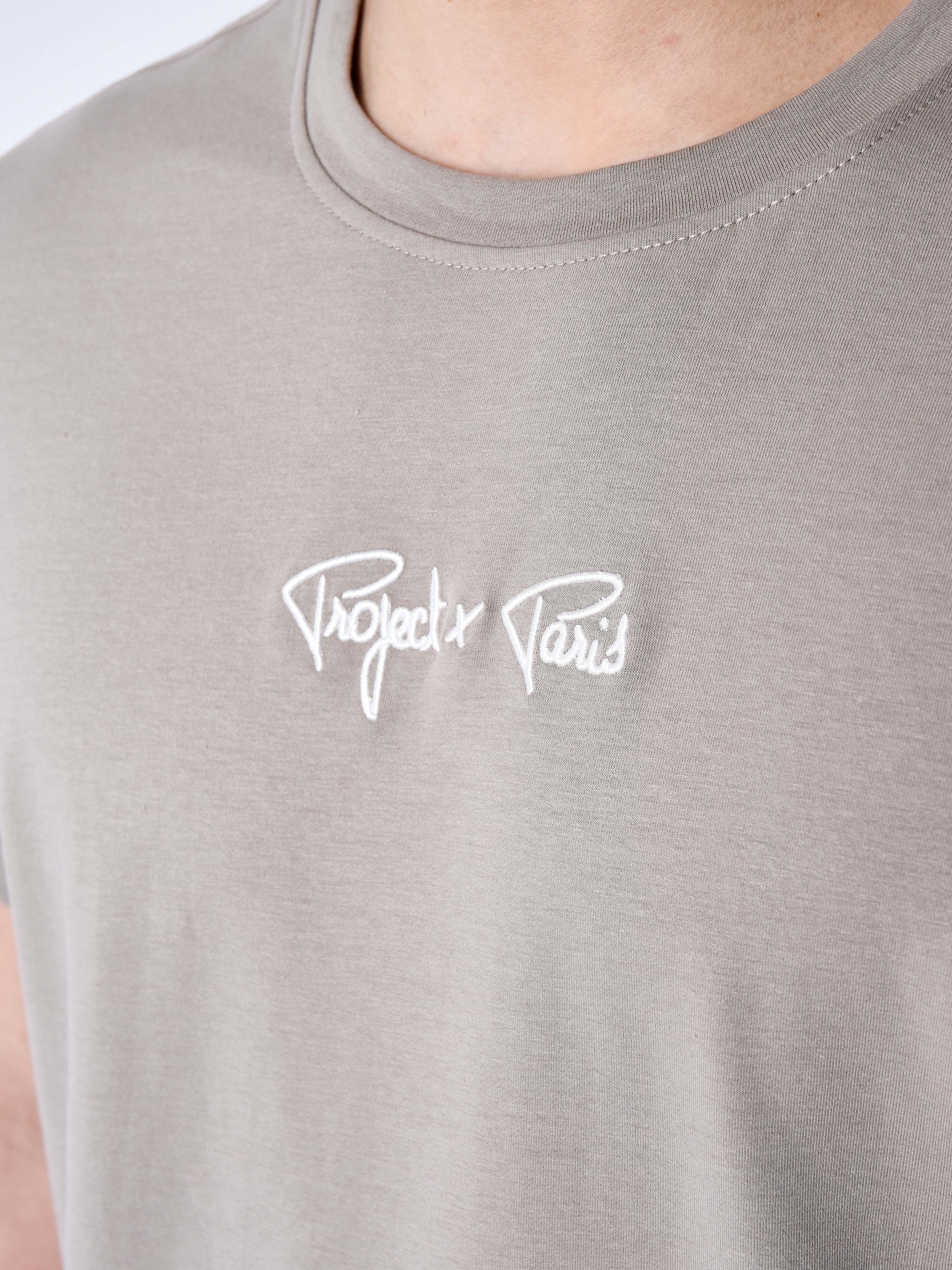 T-shirt Bande épaules logo brodé-6