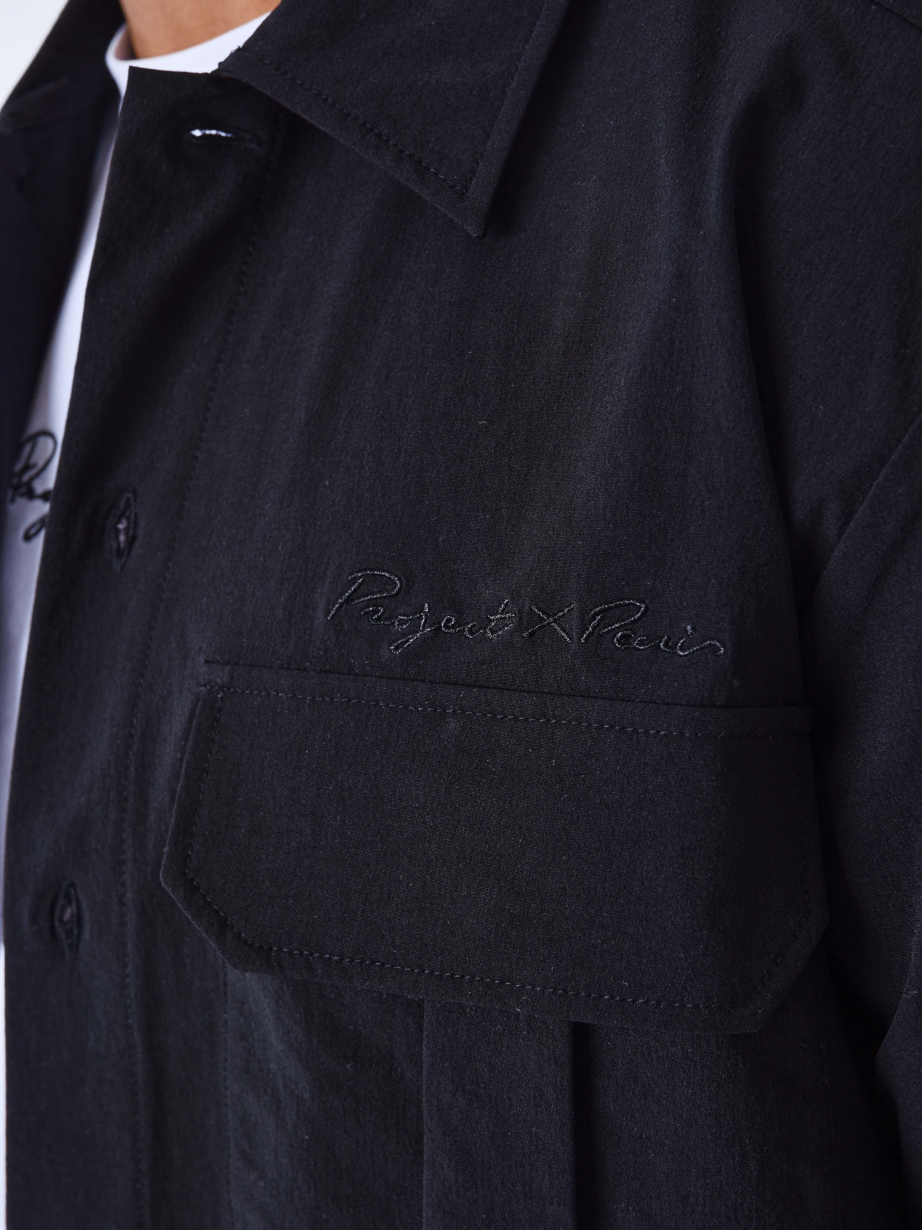 Chemise manches courtes uni texturé-13