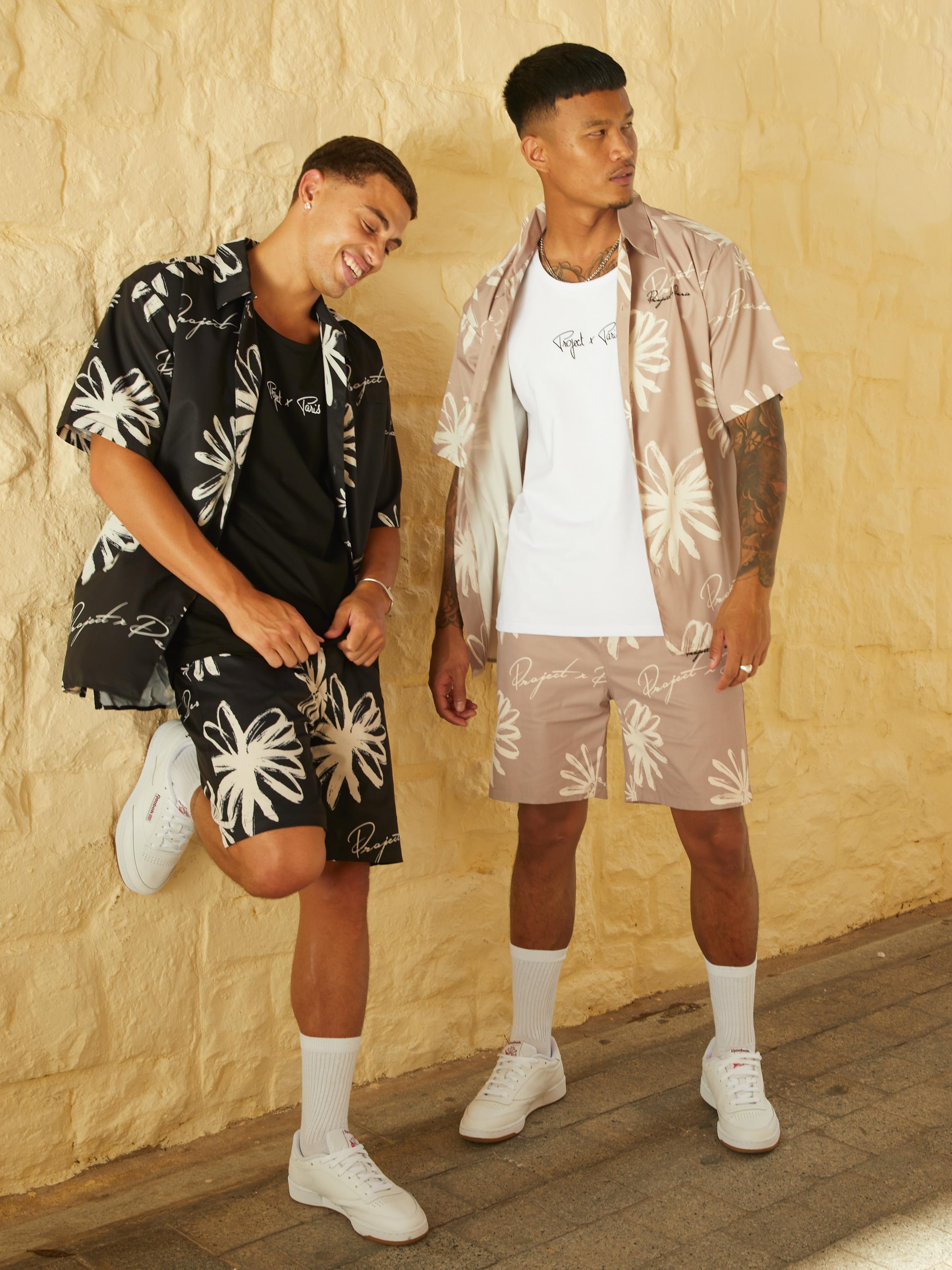 All-over floral sketch shirt-2