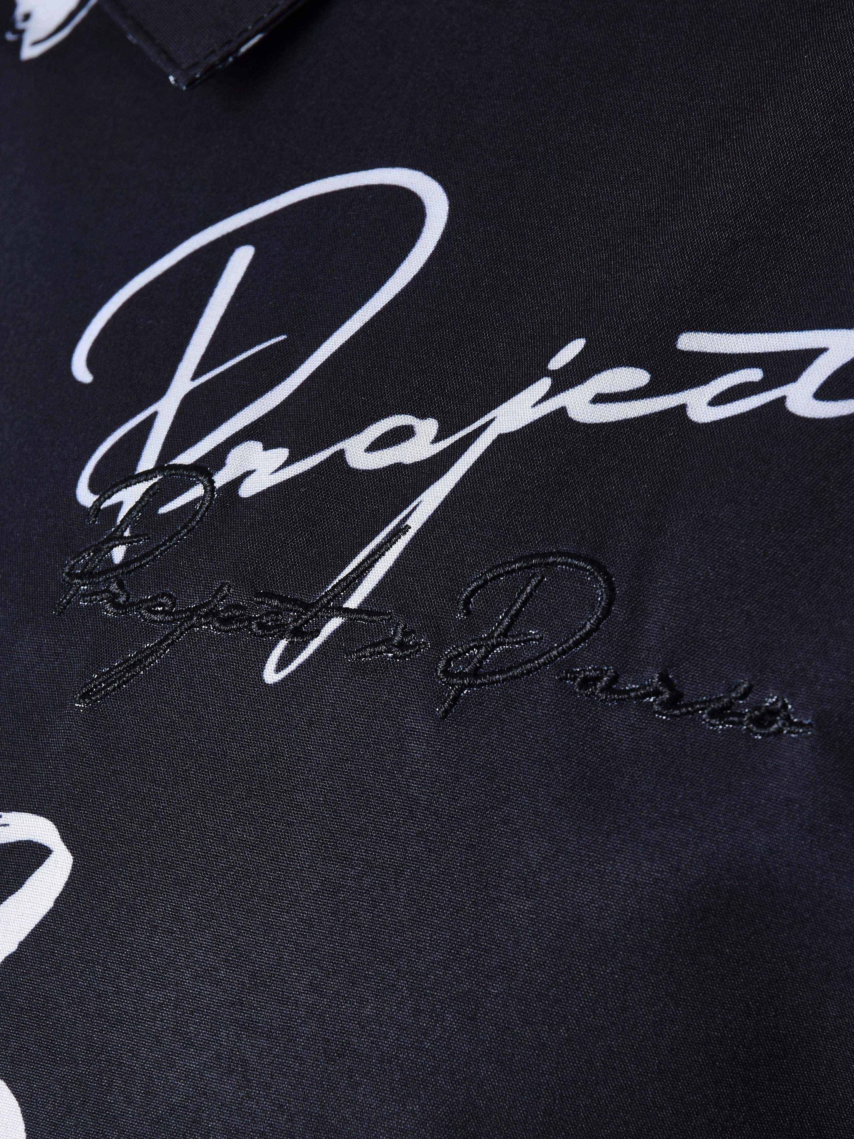 All-over floral sketch shirt-5