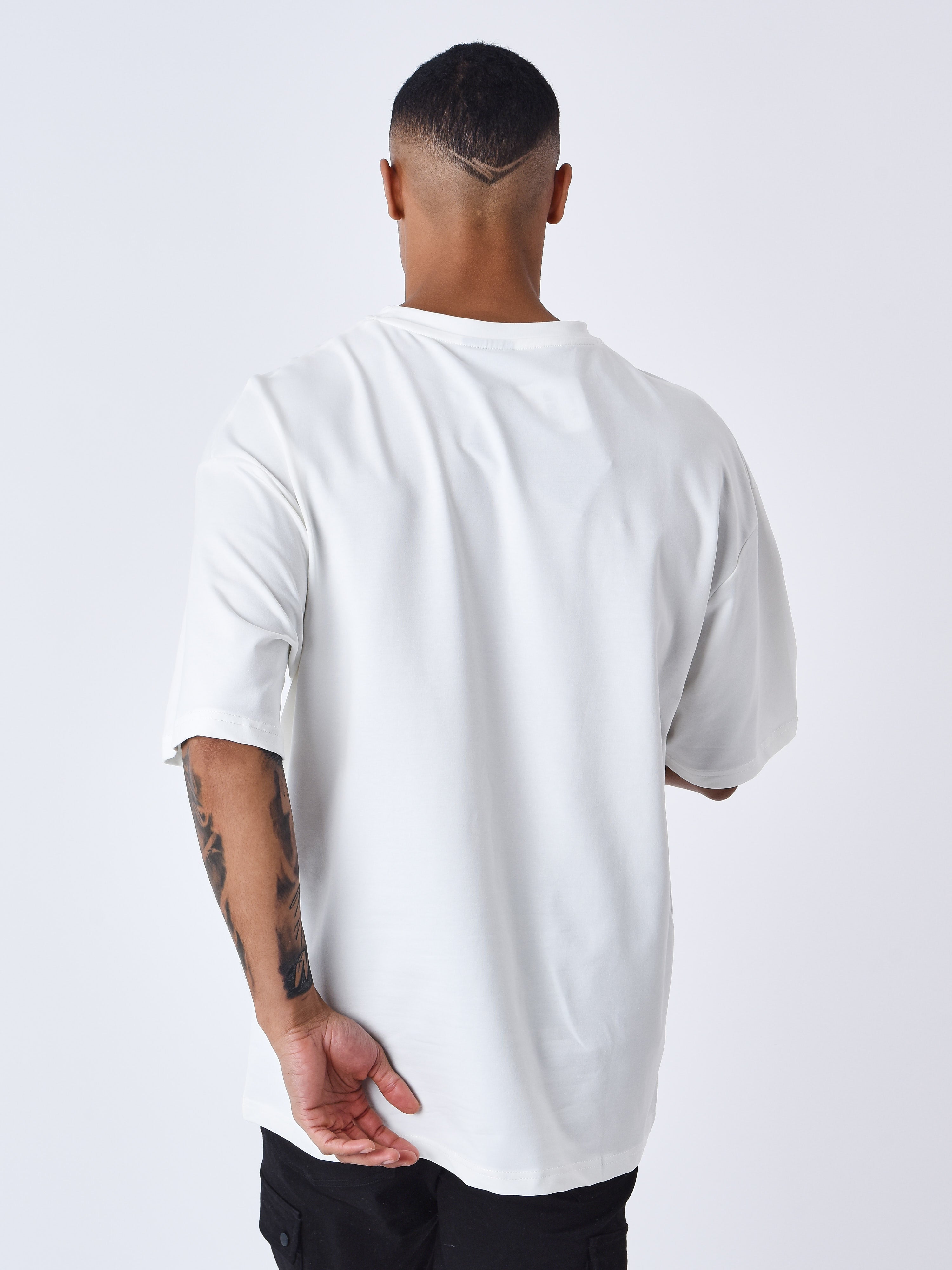 Signature embroidery T-shirt-5