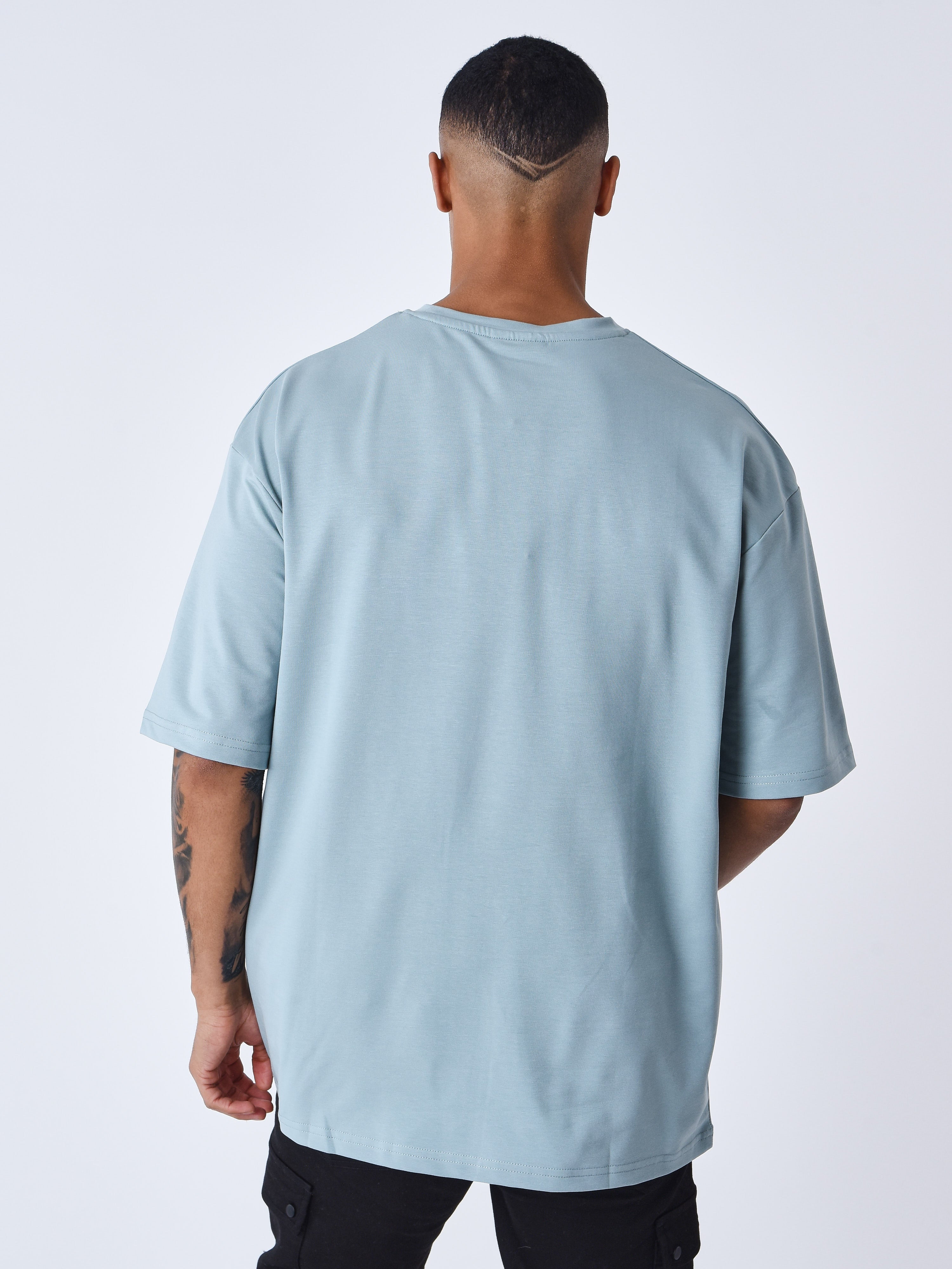 Signature embroidery T-shirt-5