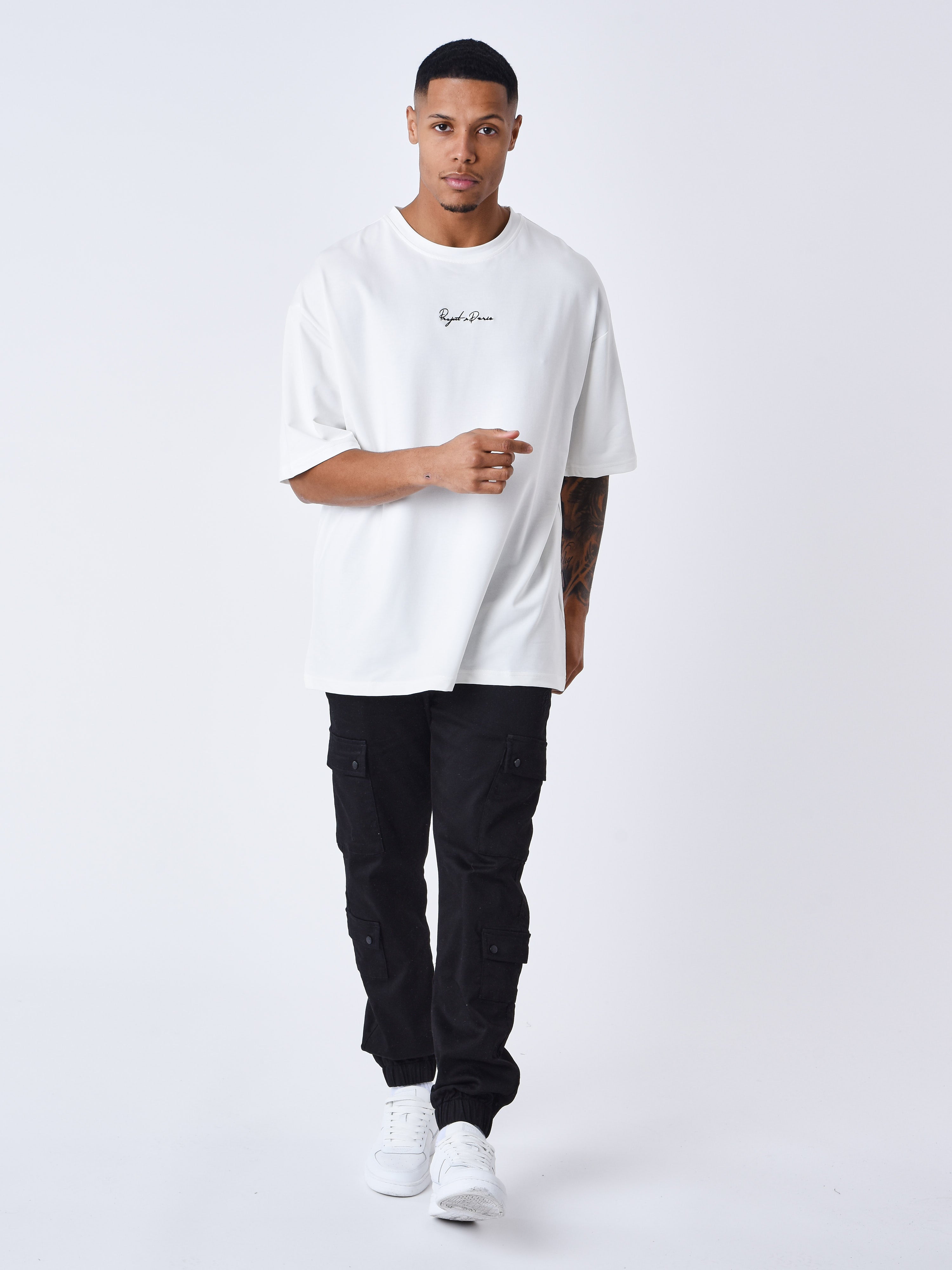 Signature embroidery T-shirt-3