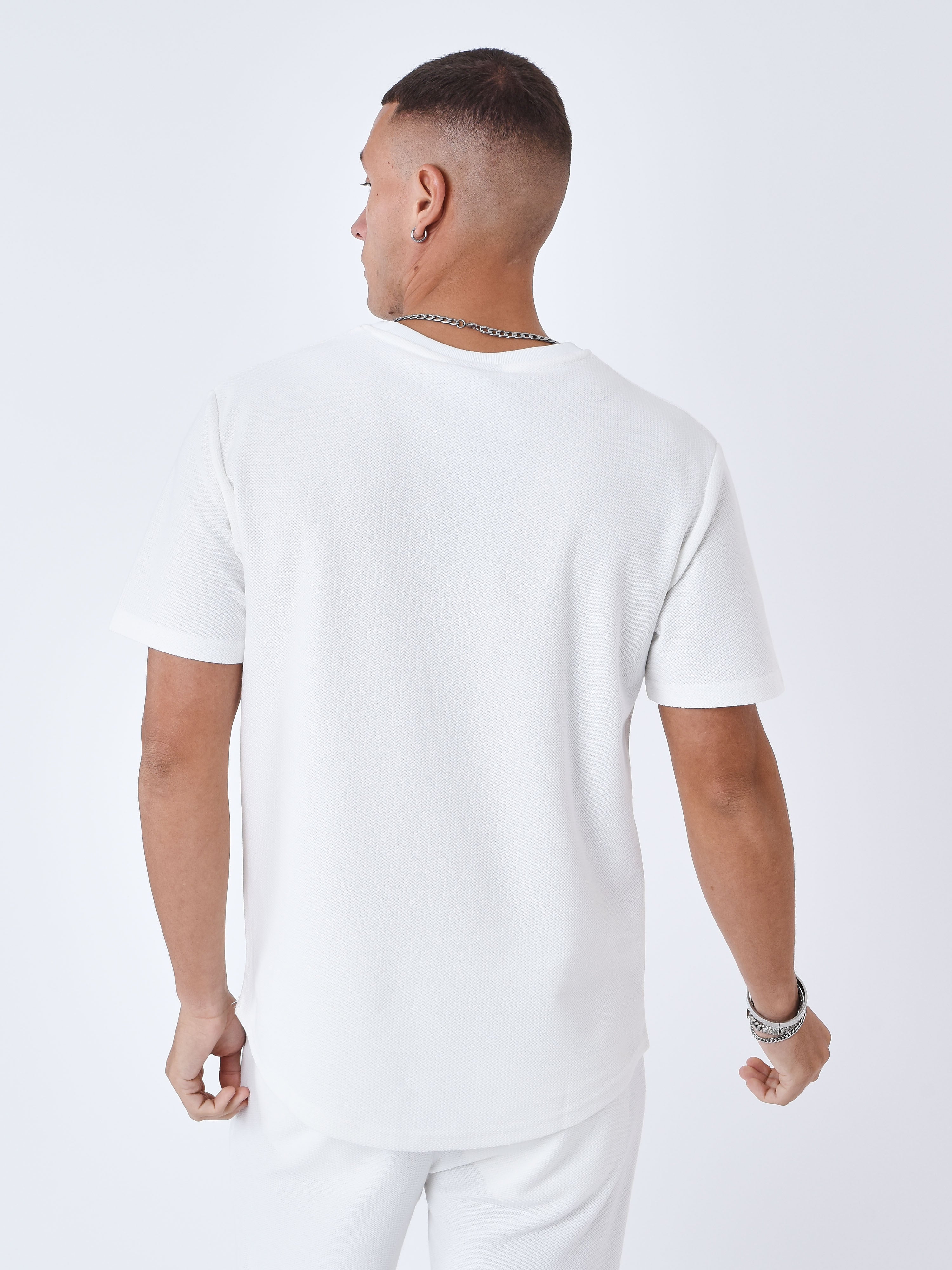 Textured plain T-shirt-5