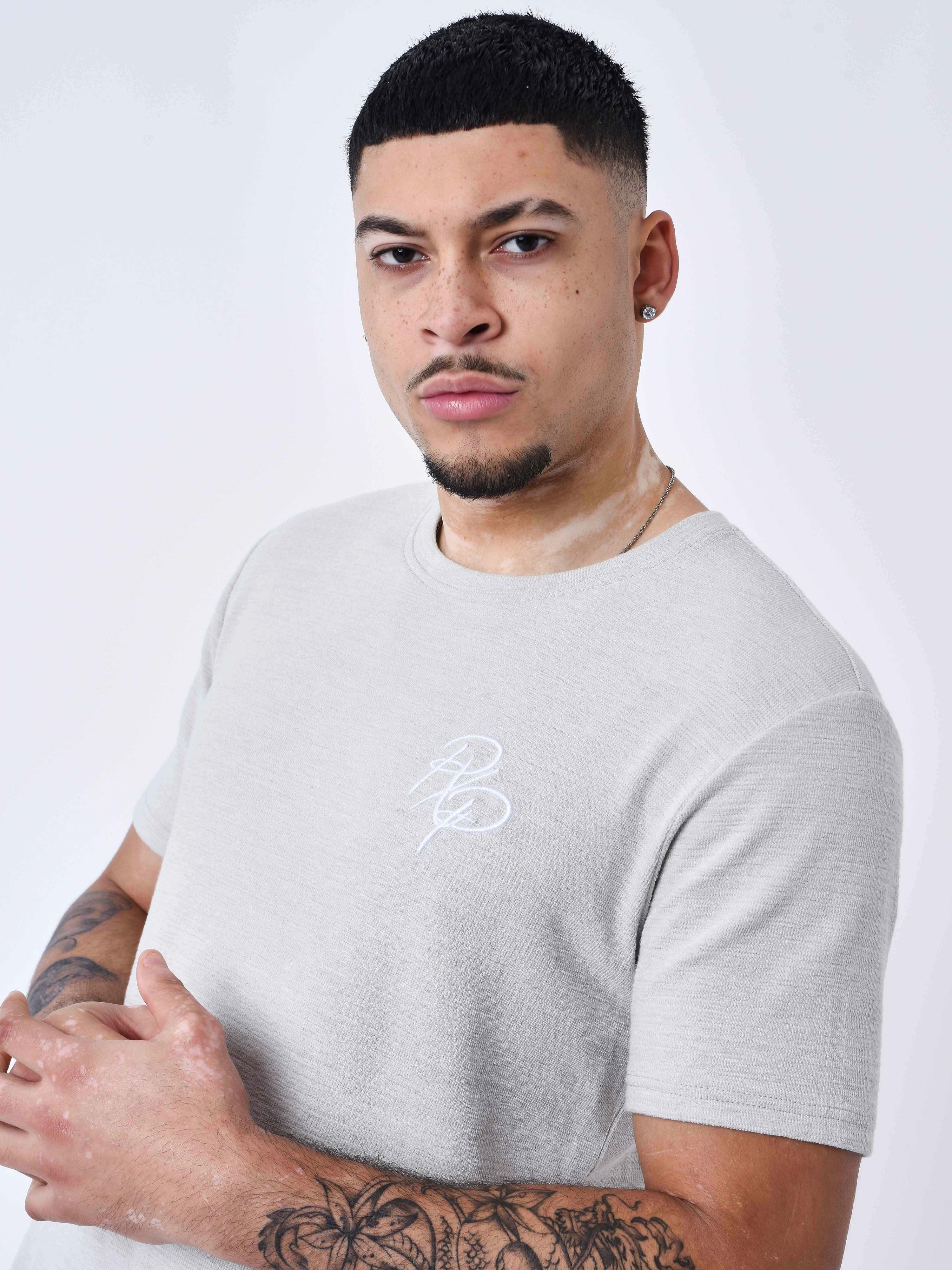 T-shirt tinta unita strutturato-1