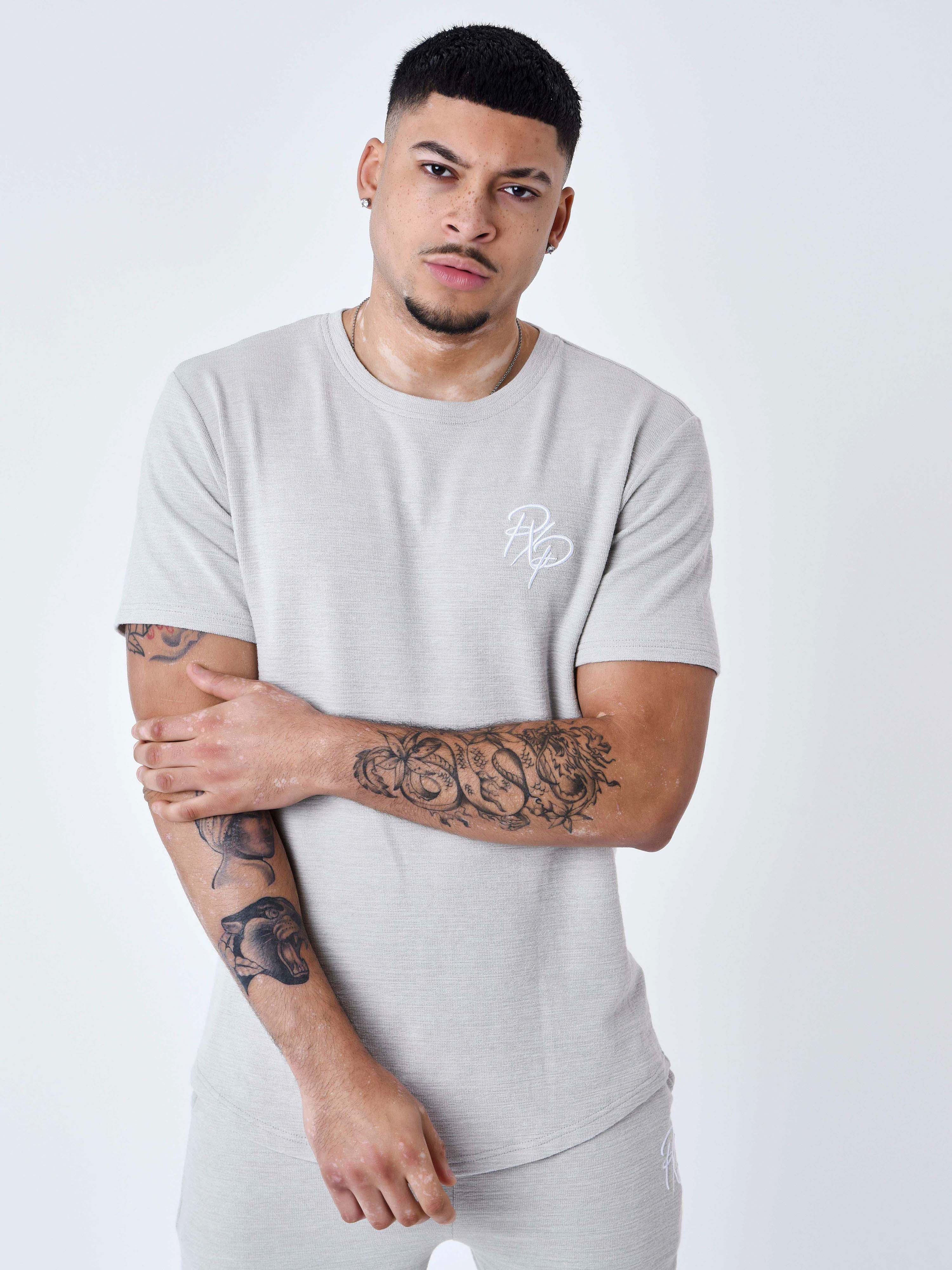 T-shirt tinta unita strutturato-2