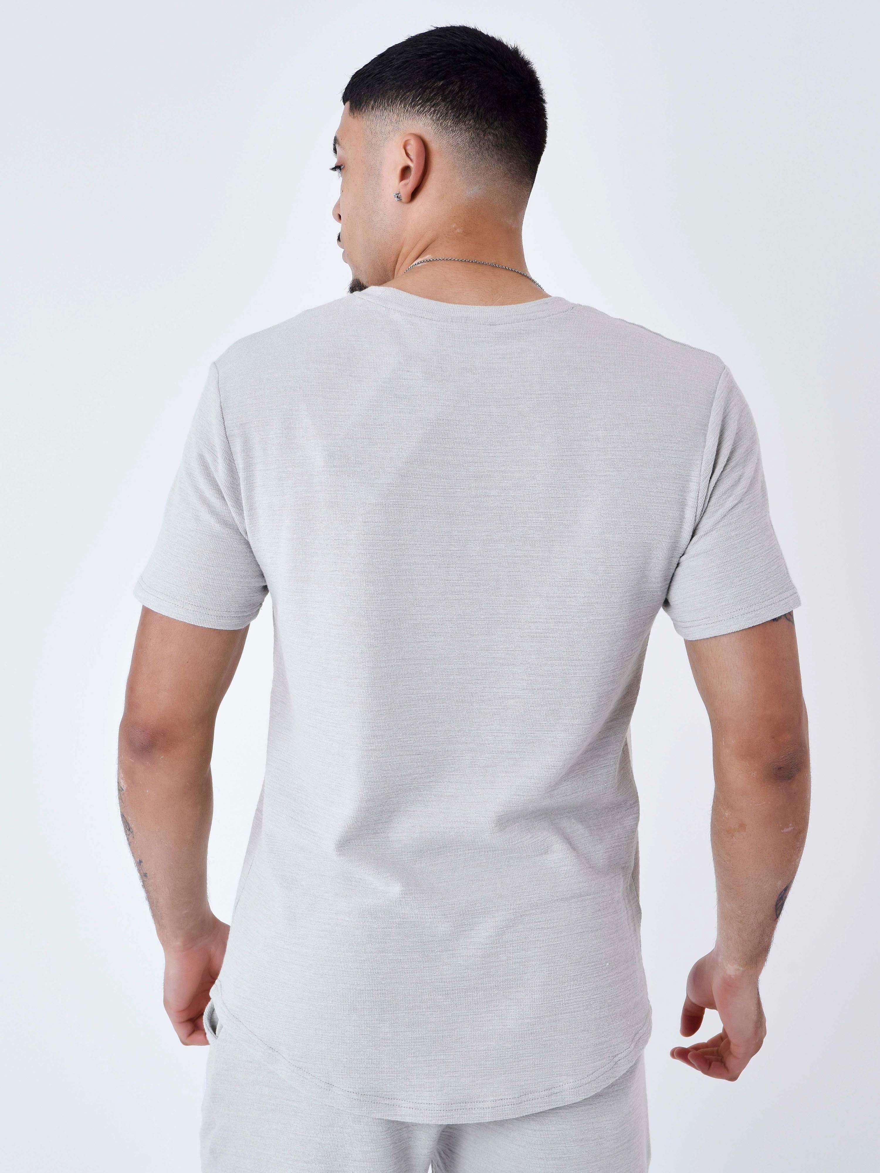 T-shirt tinta unita strutturato-5