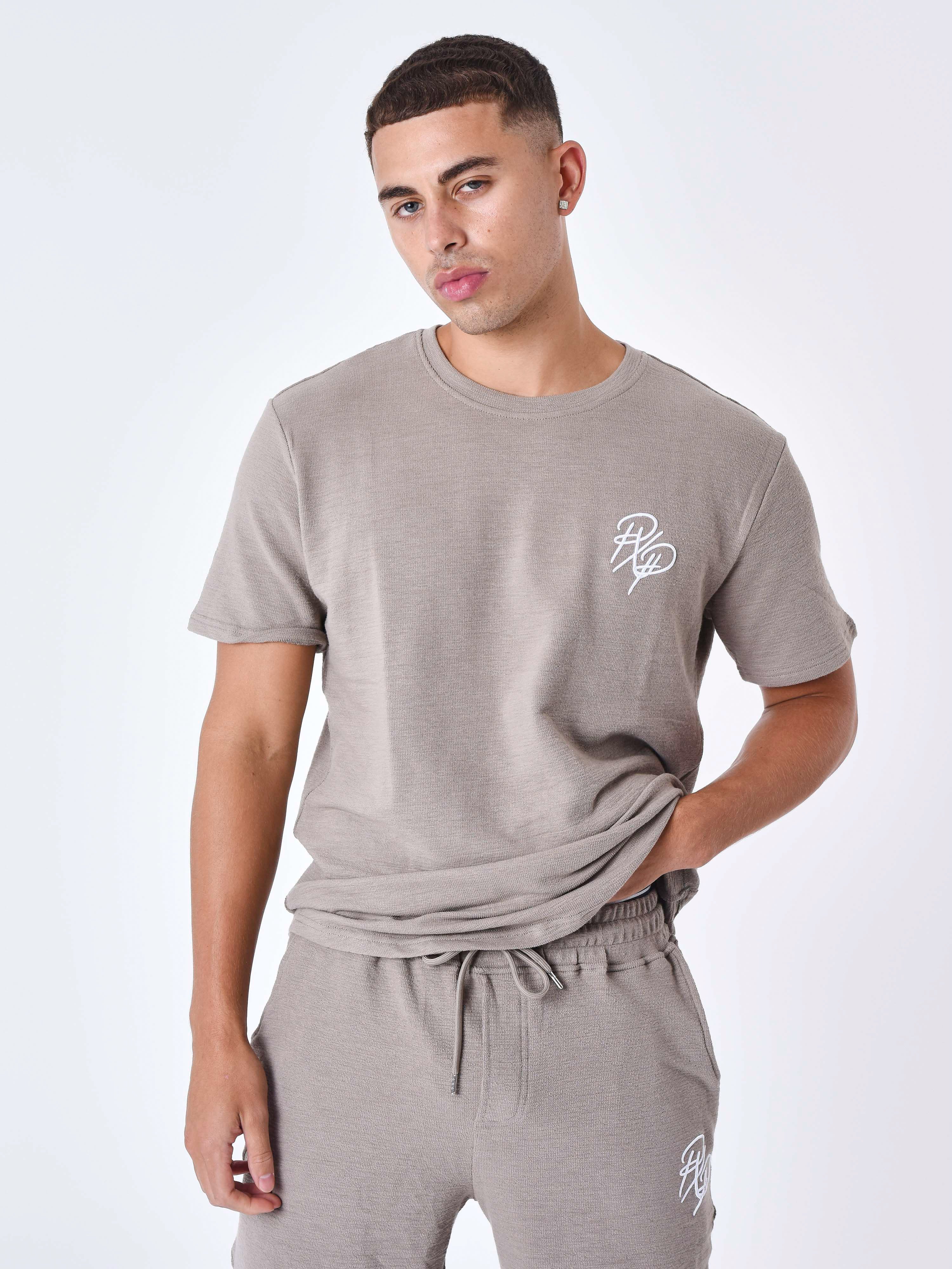 T-shirt tinta unita strutturato-2