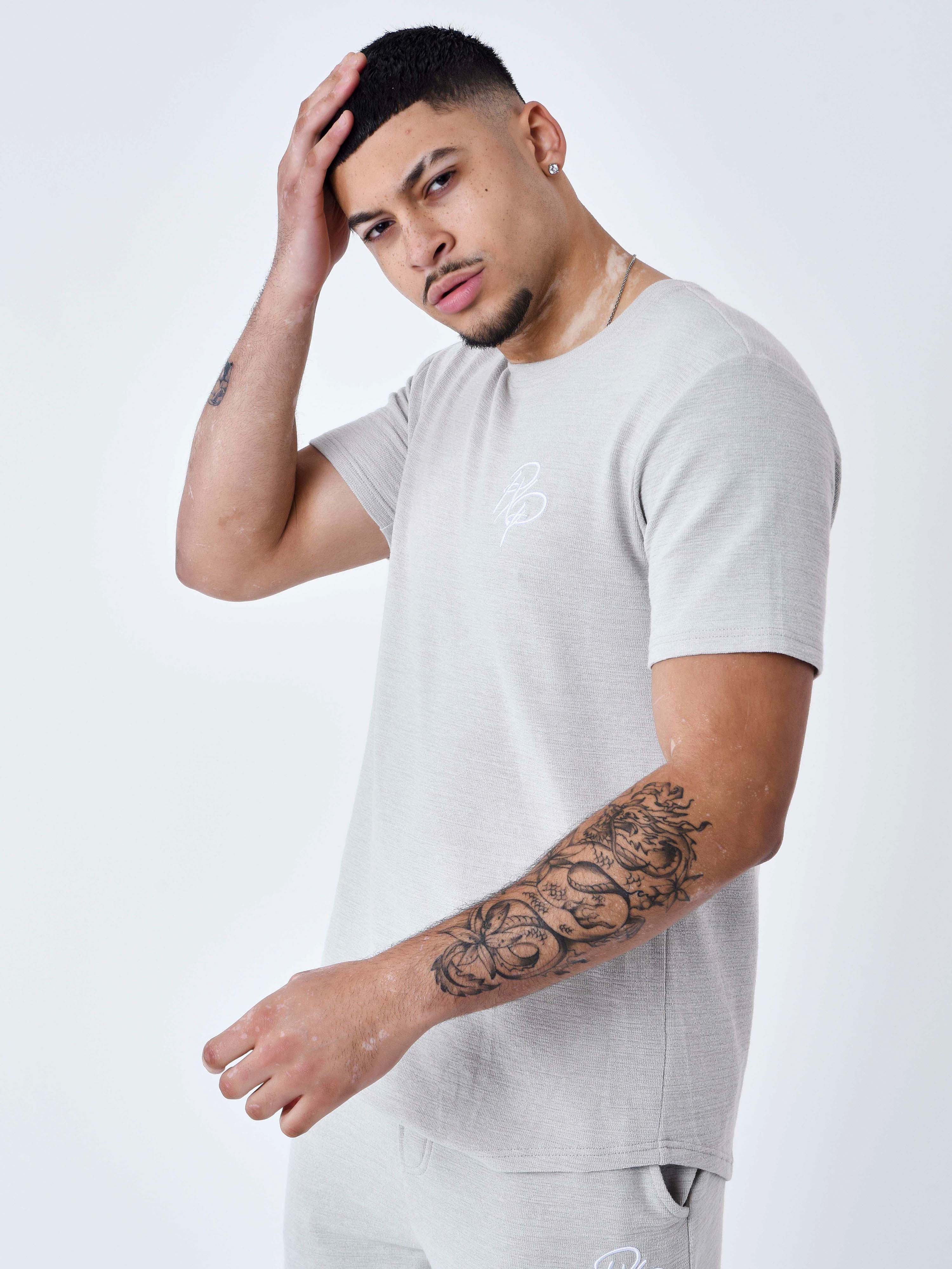 T-shirt tinta unita strutturato-4