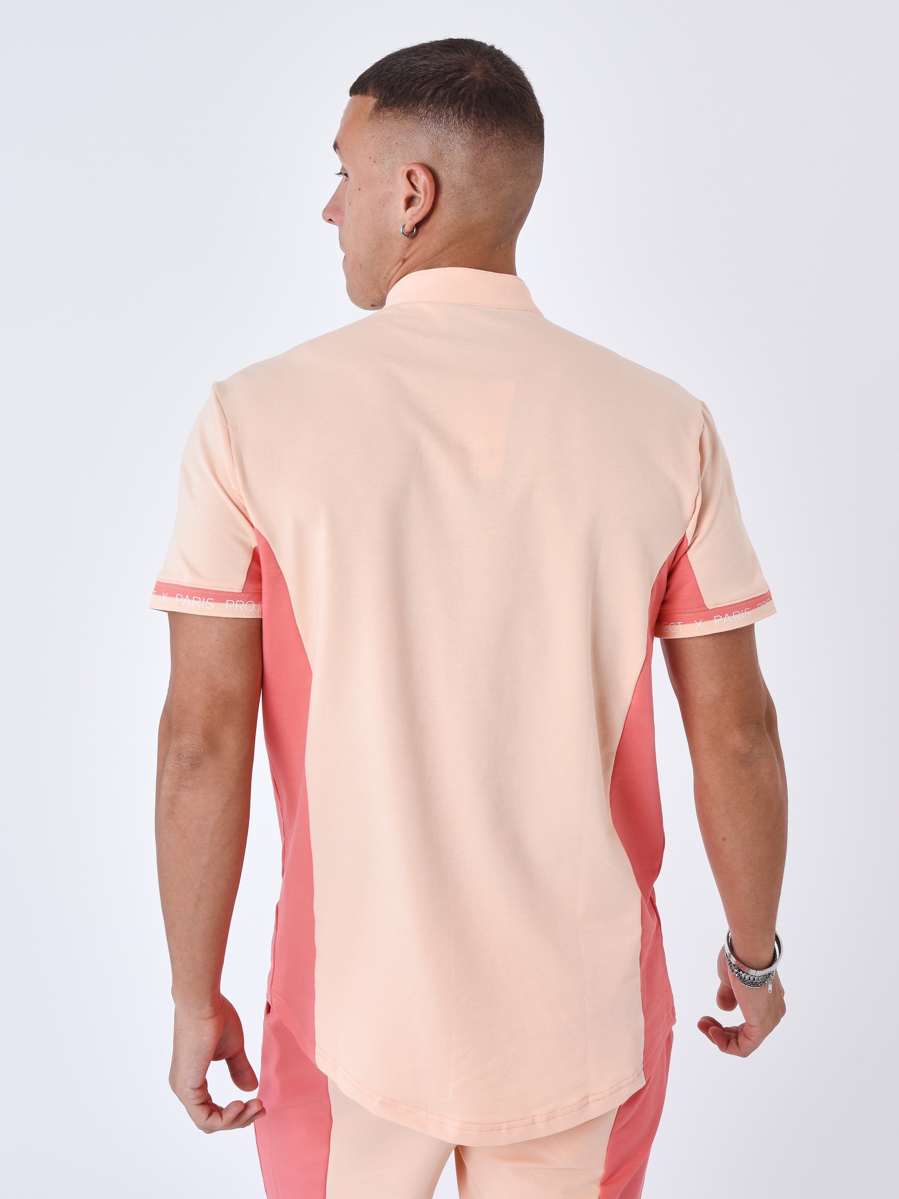 Hemd met bicolor Mao-kraag-5