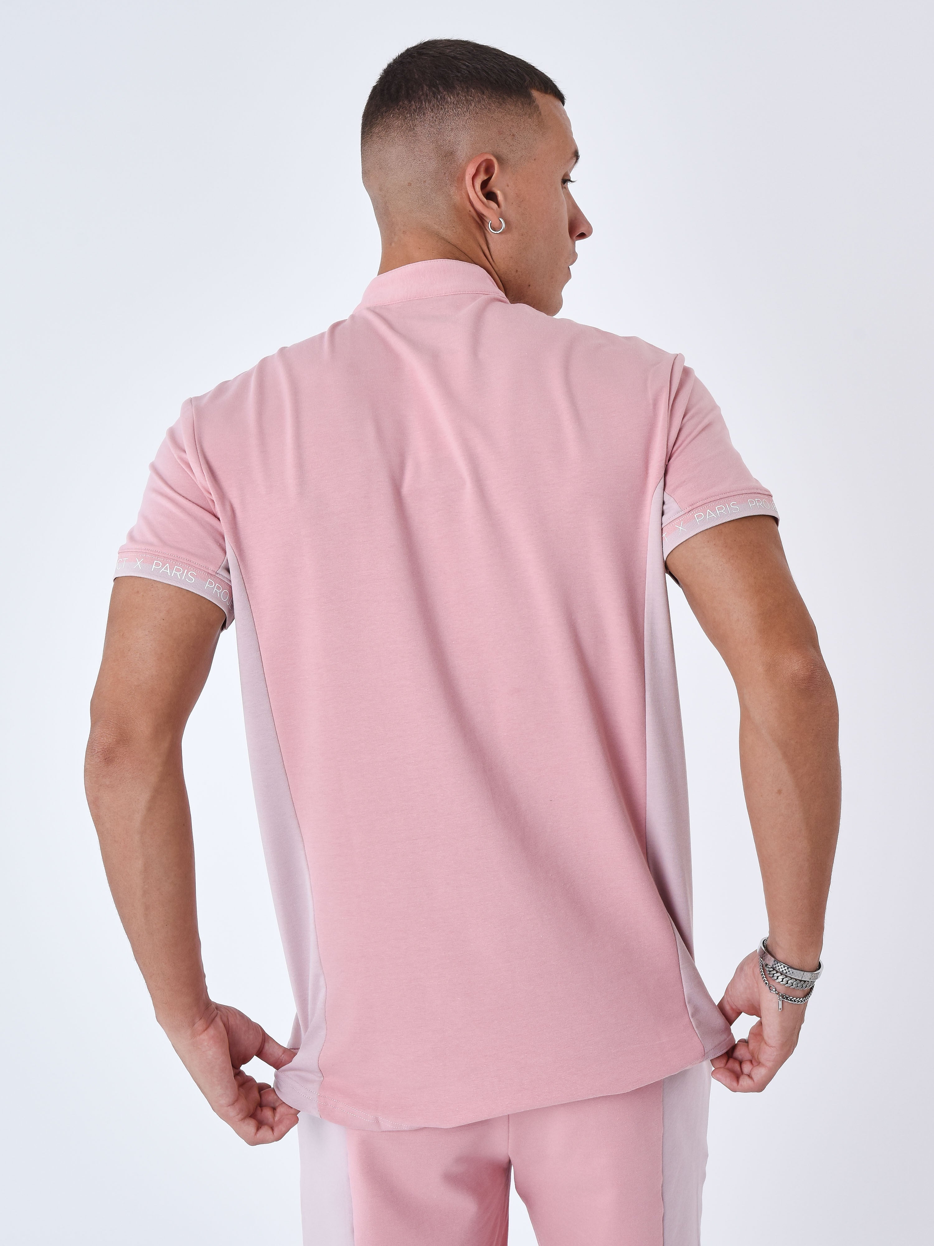 Chemise Col mao Bicolore-5