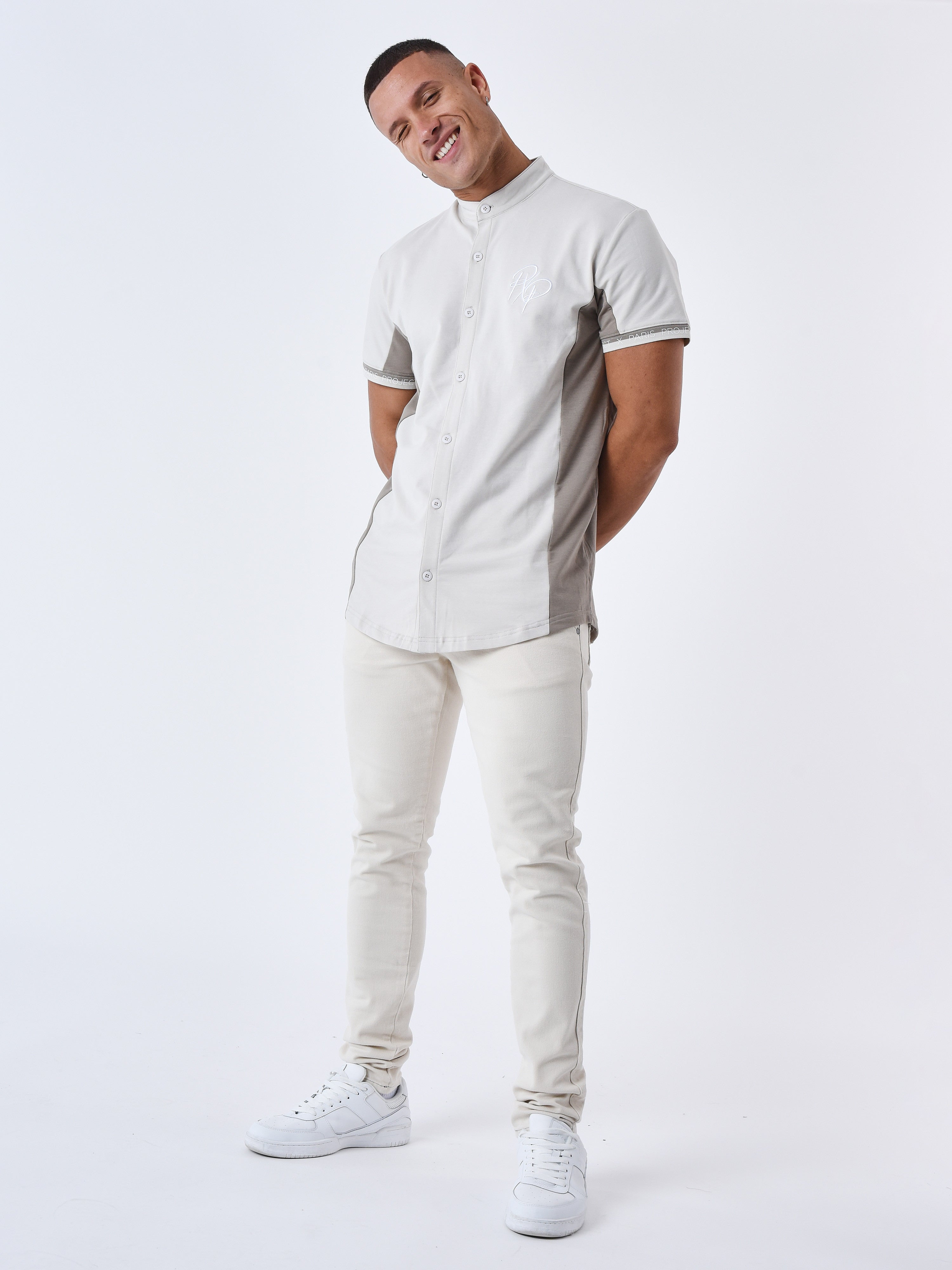 Camisa cuello mao bicolor-10