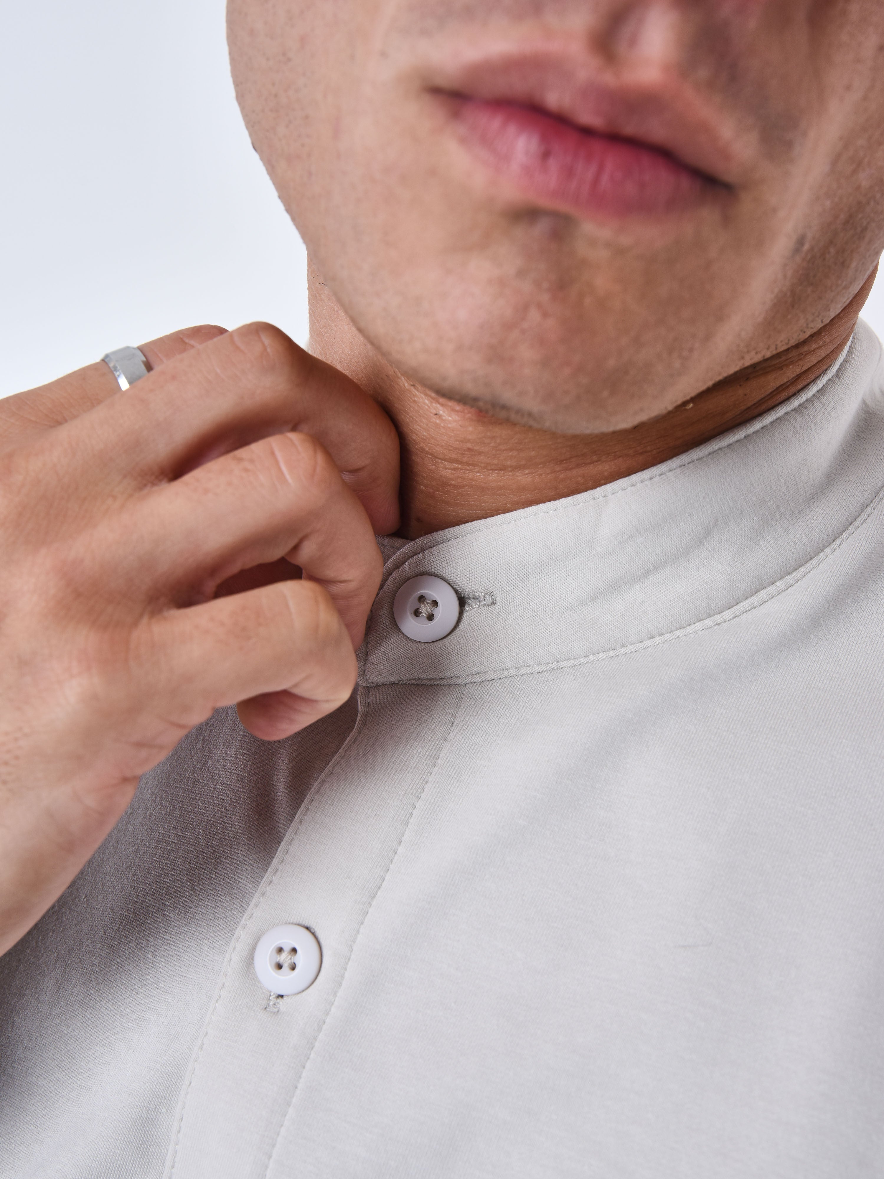 Camisa cuello mao bicolor-7