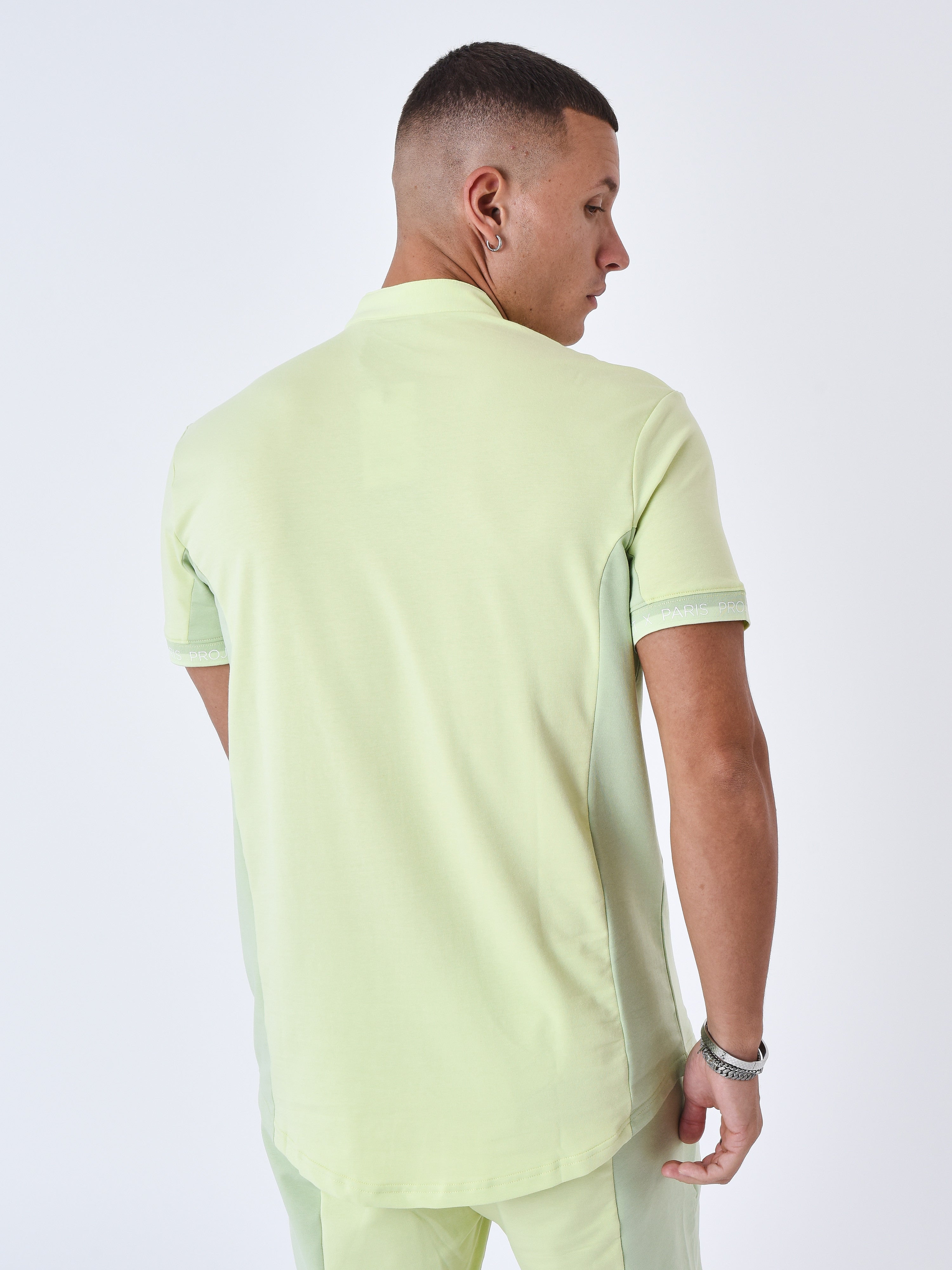 Hemd met bicolor Mao-kraag-5