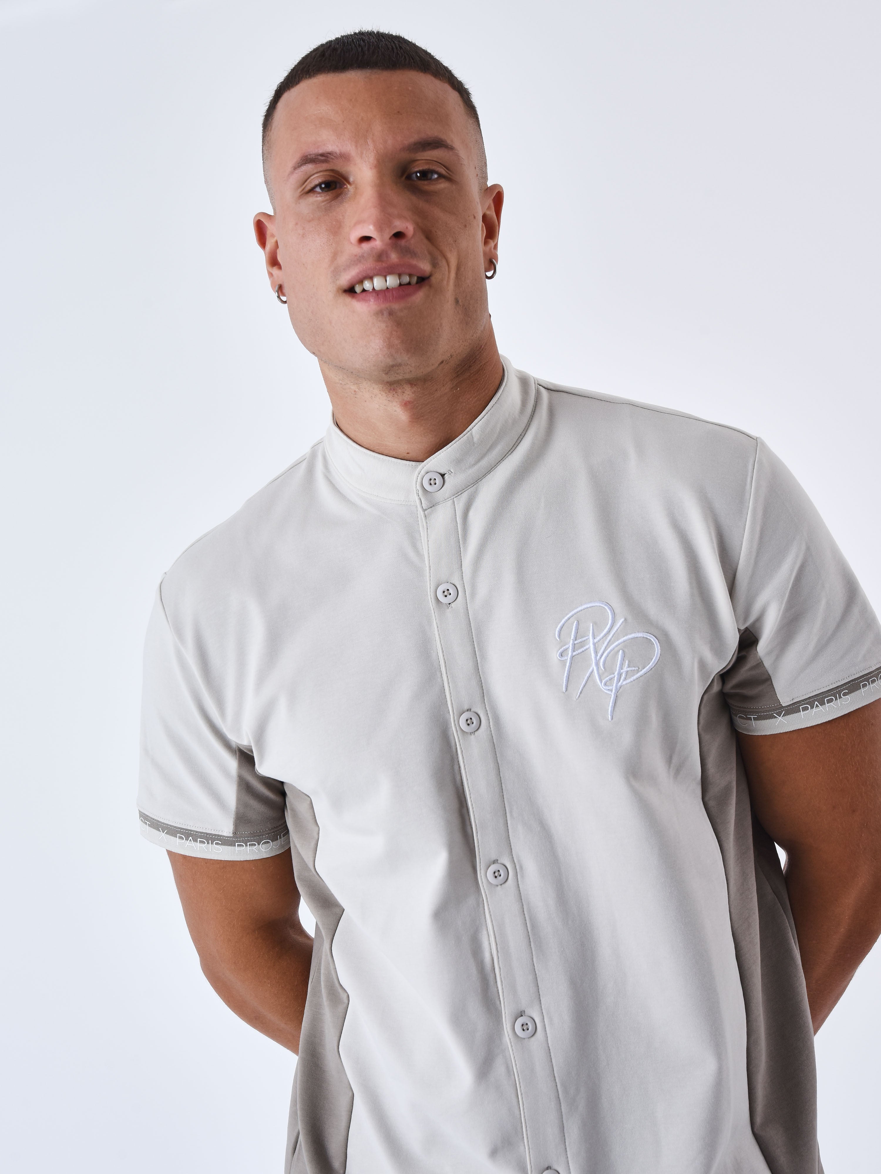 Camisa cuello mao bicolor-1