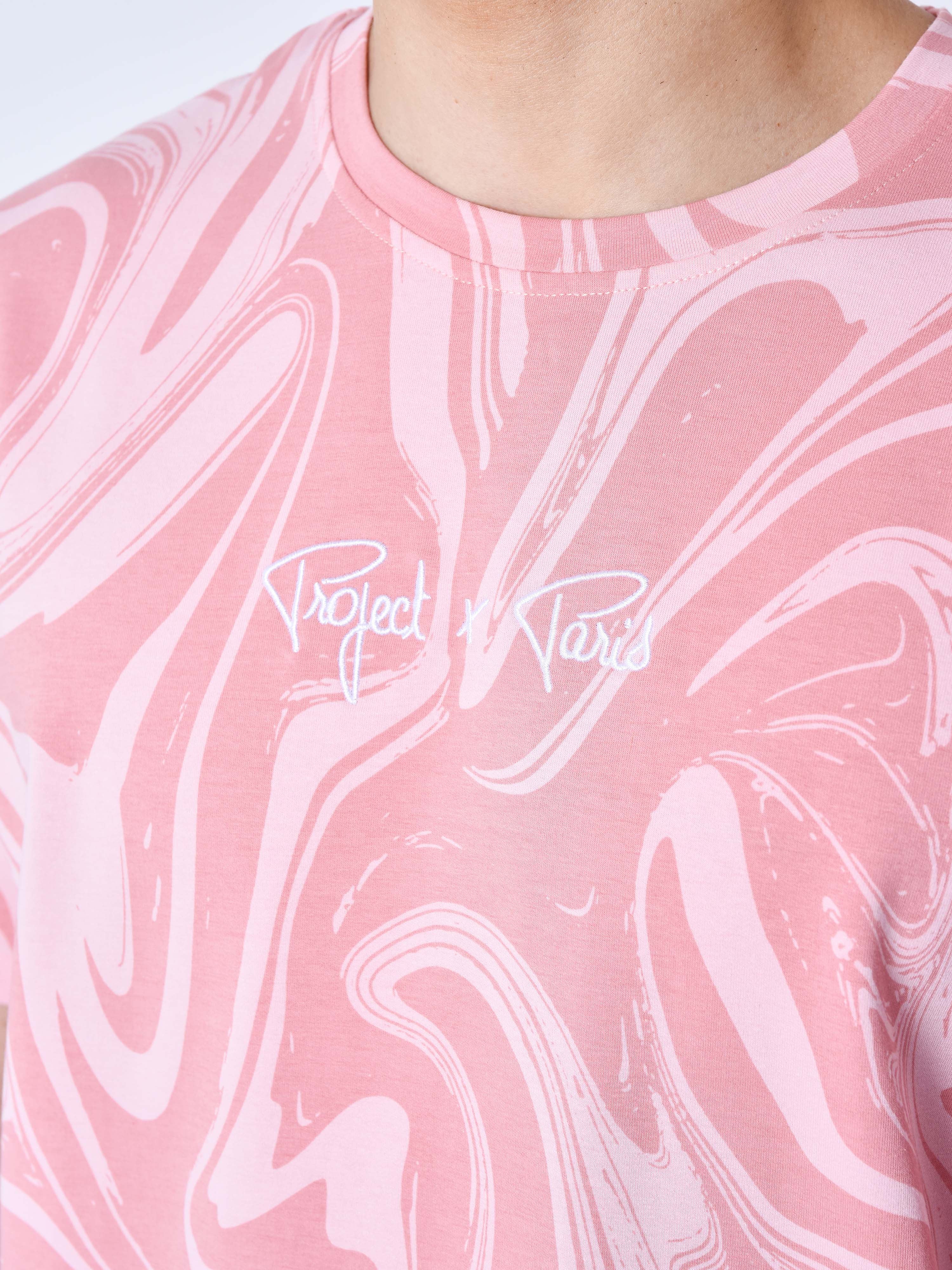 Liquid Marble pattern T-shirt-6