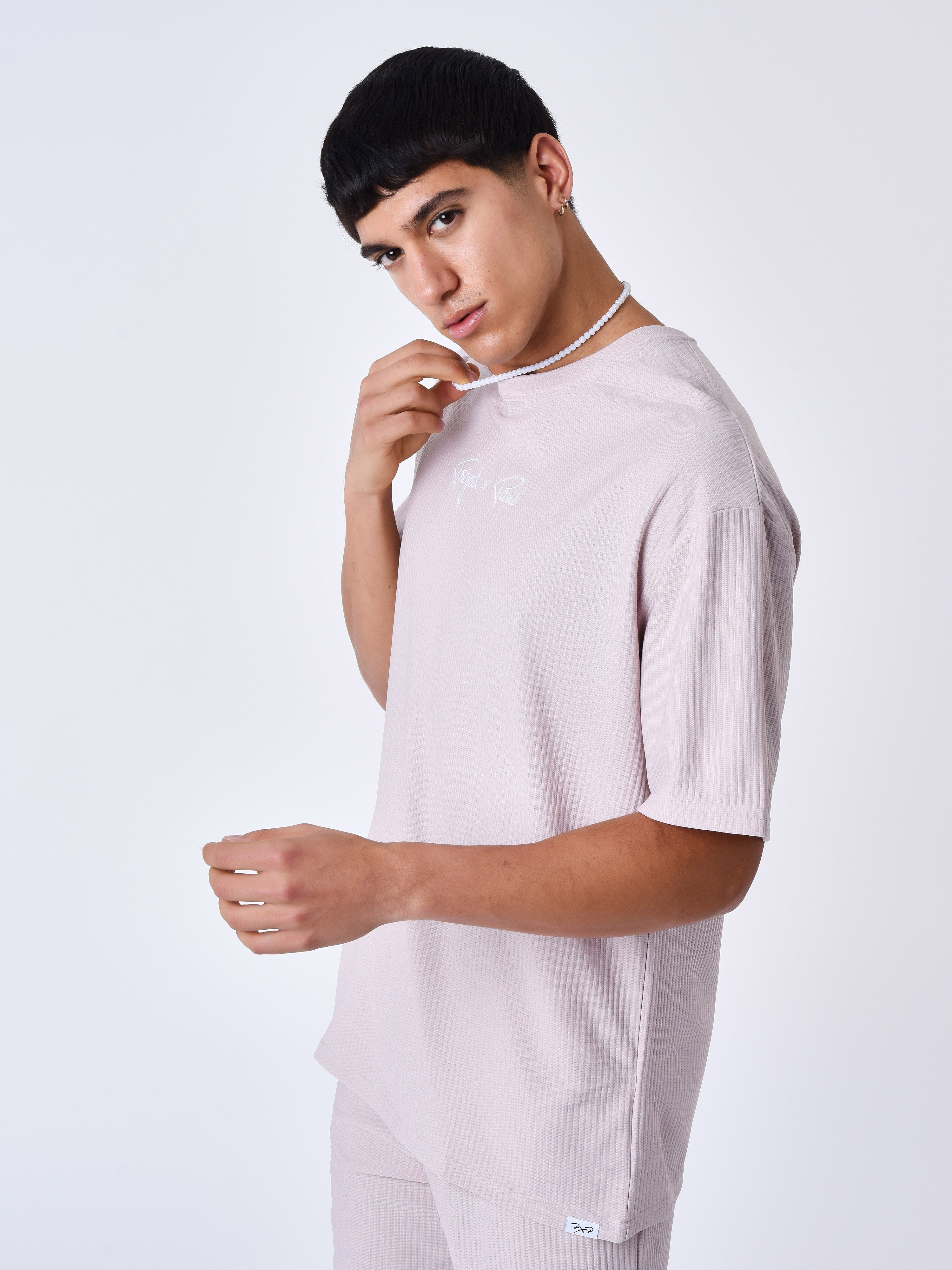 Textured plain T-shirt-34