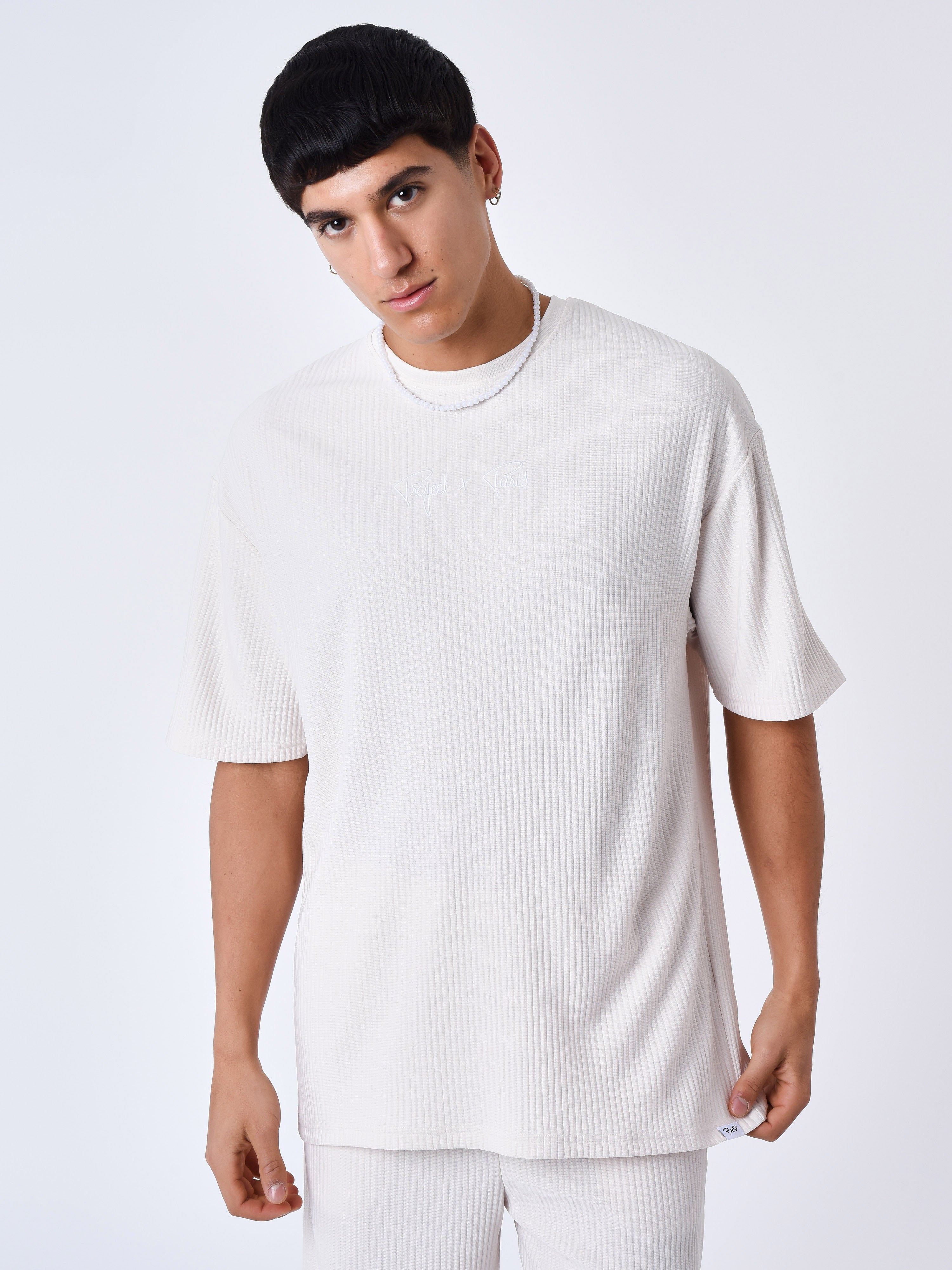 Textured plain T-shirt-20