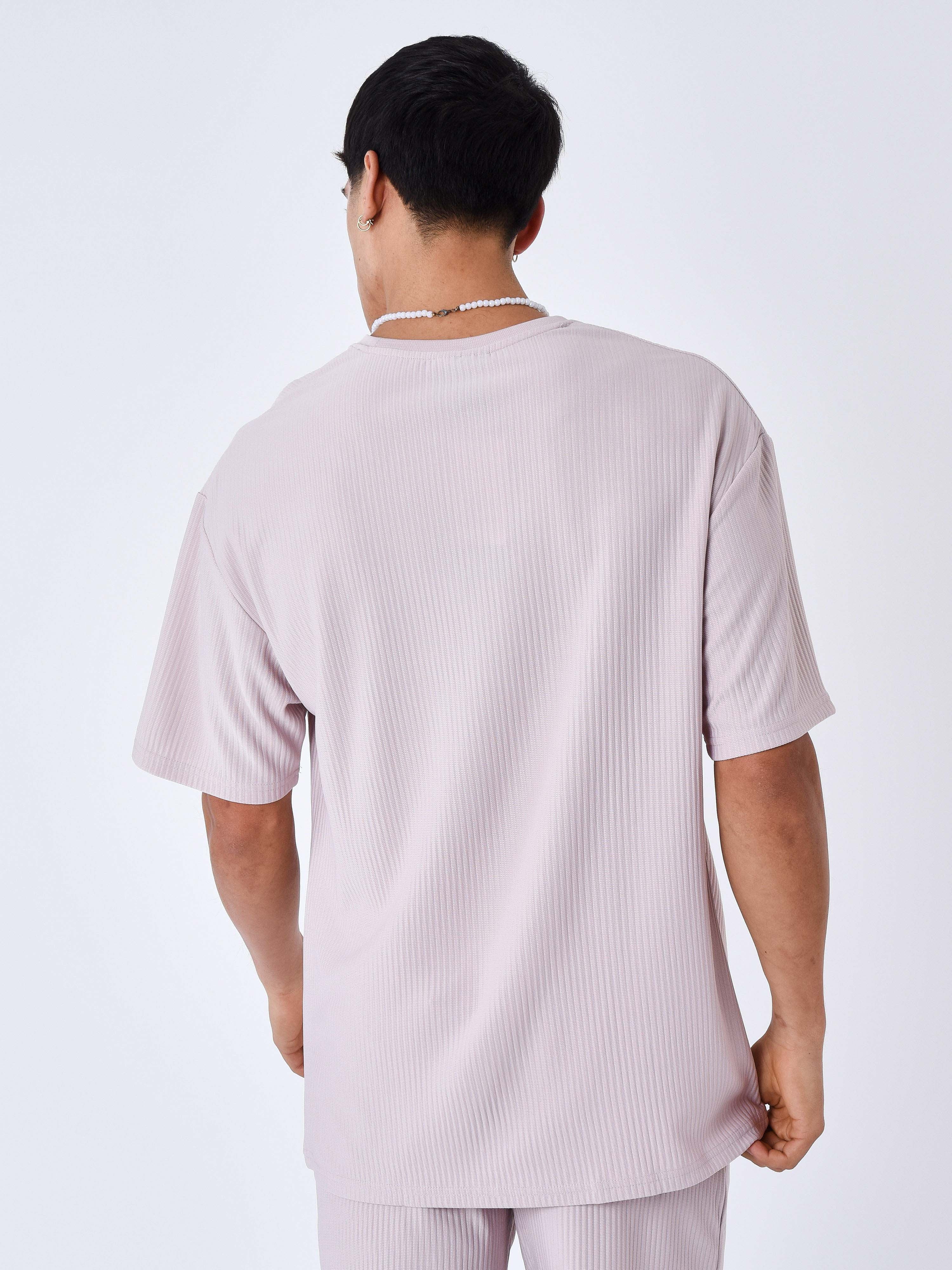 Textured plain T-shirt-5