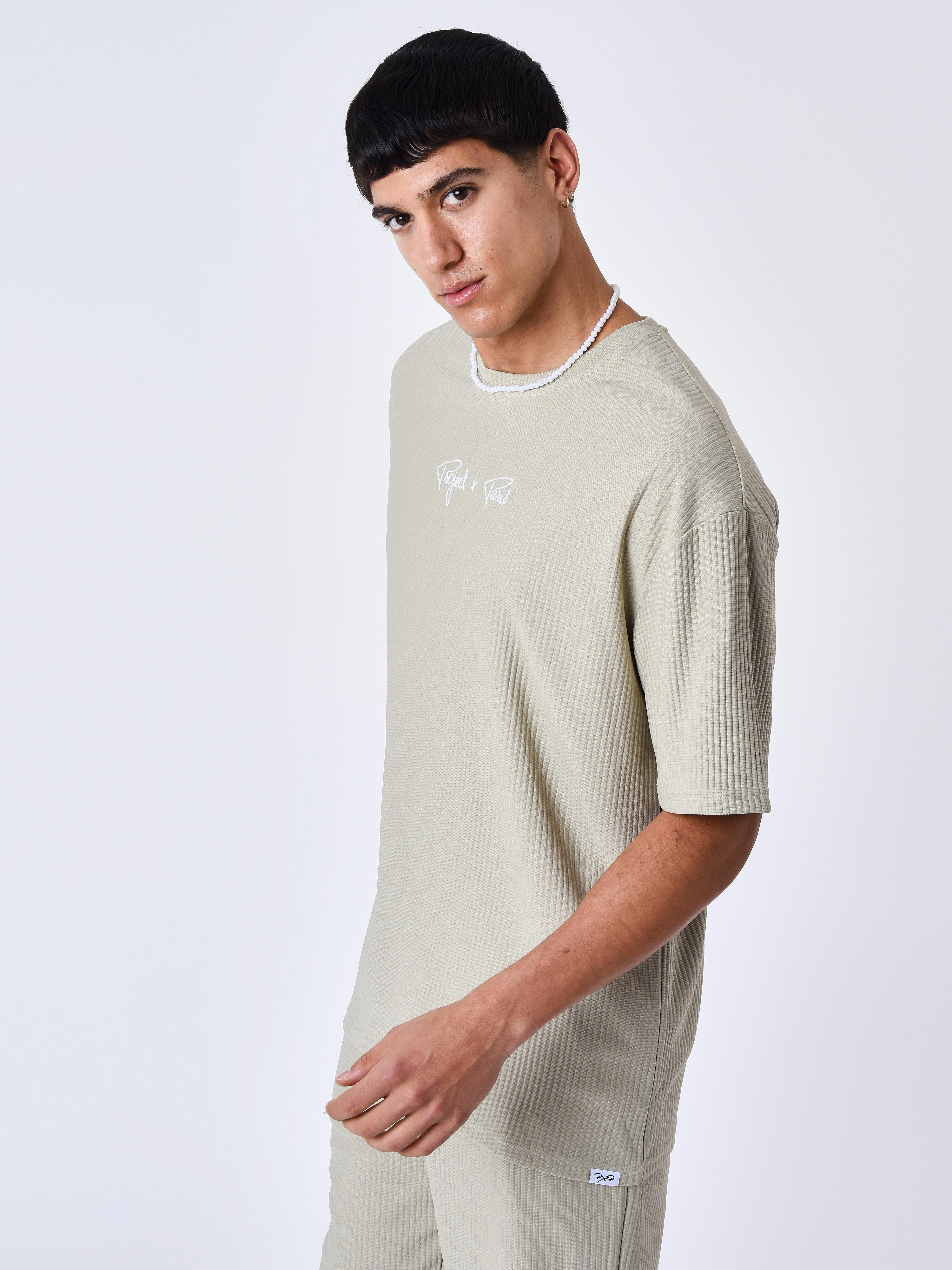 Textured plain T-shirt-4