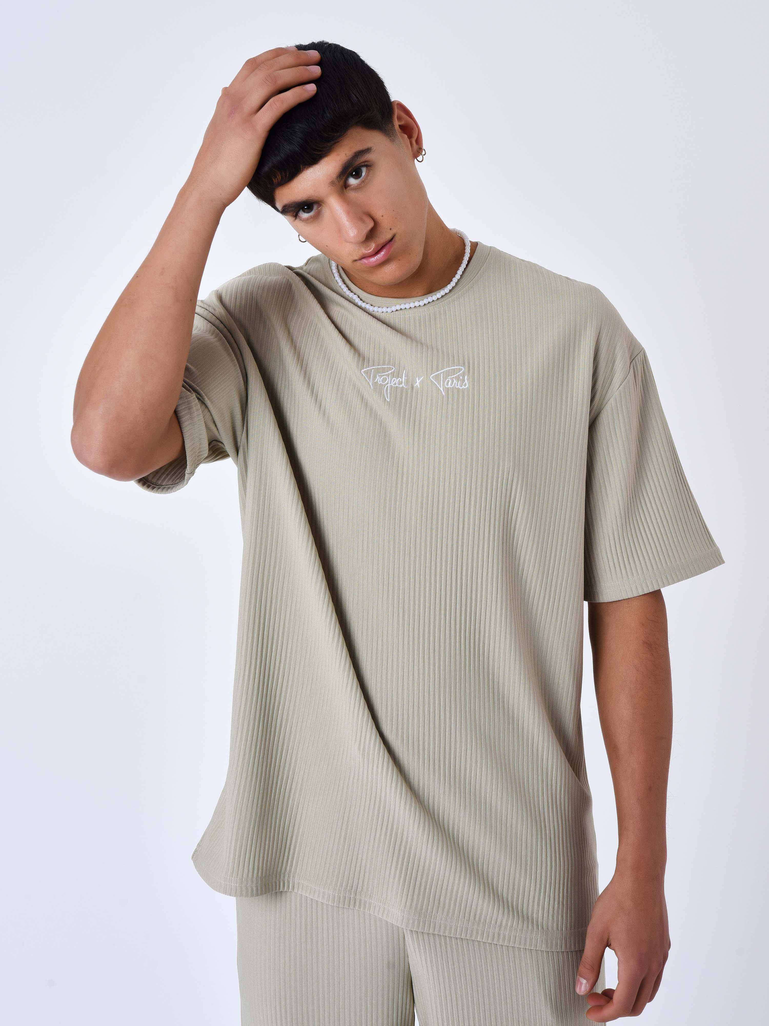 Textured plain T-shirt-25