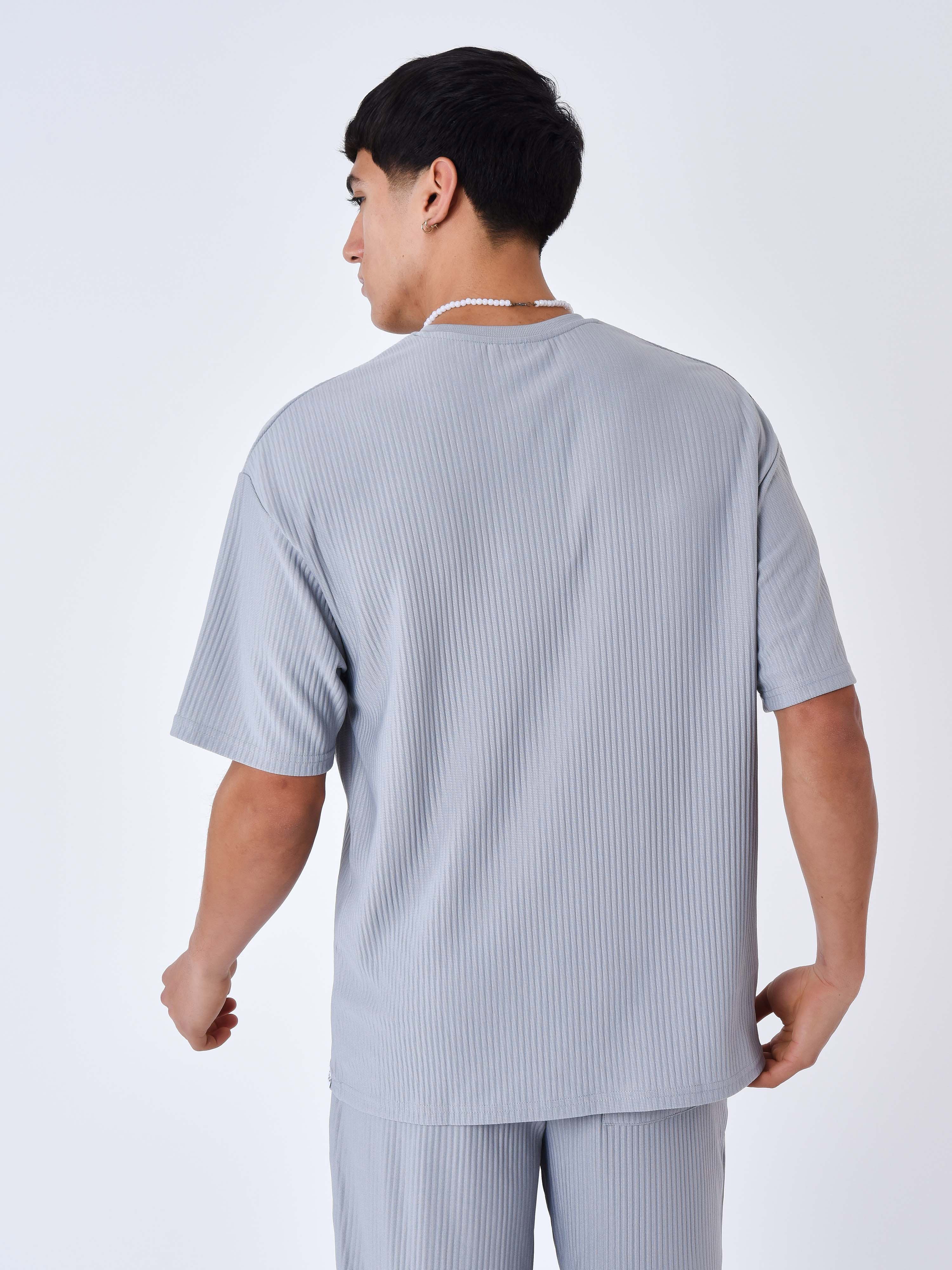 Textured plain T-shirt-17