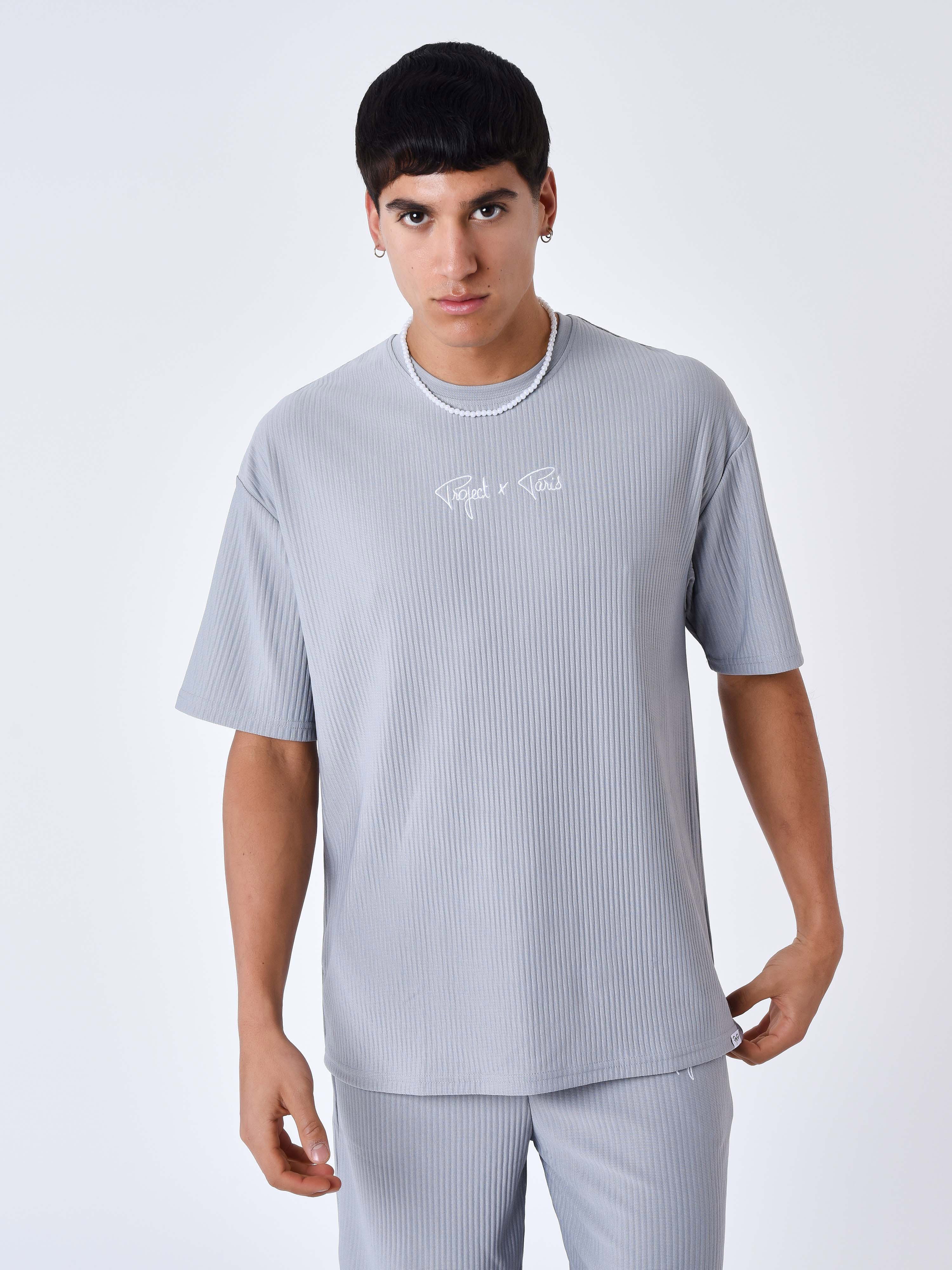 Textured plain T-shirt-14