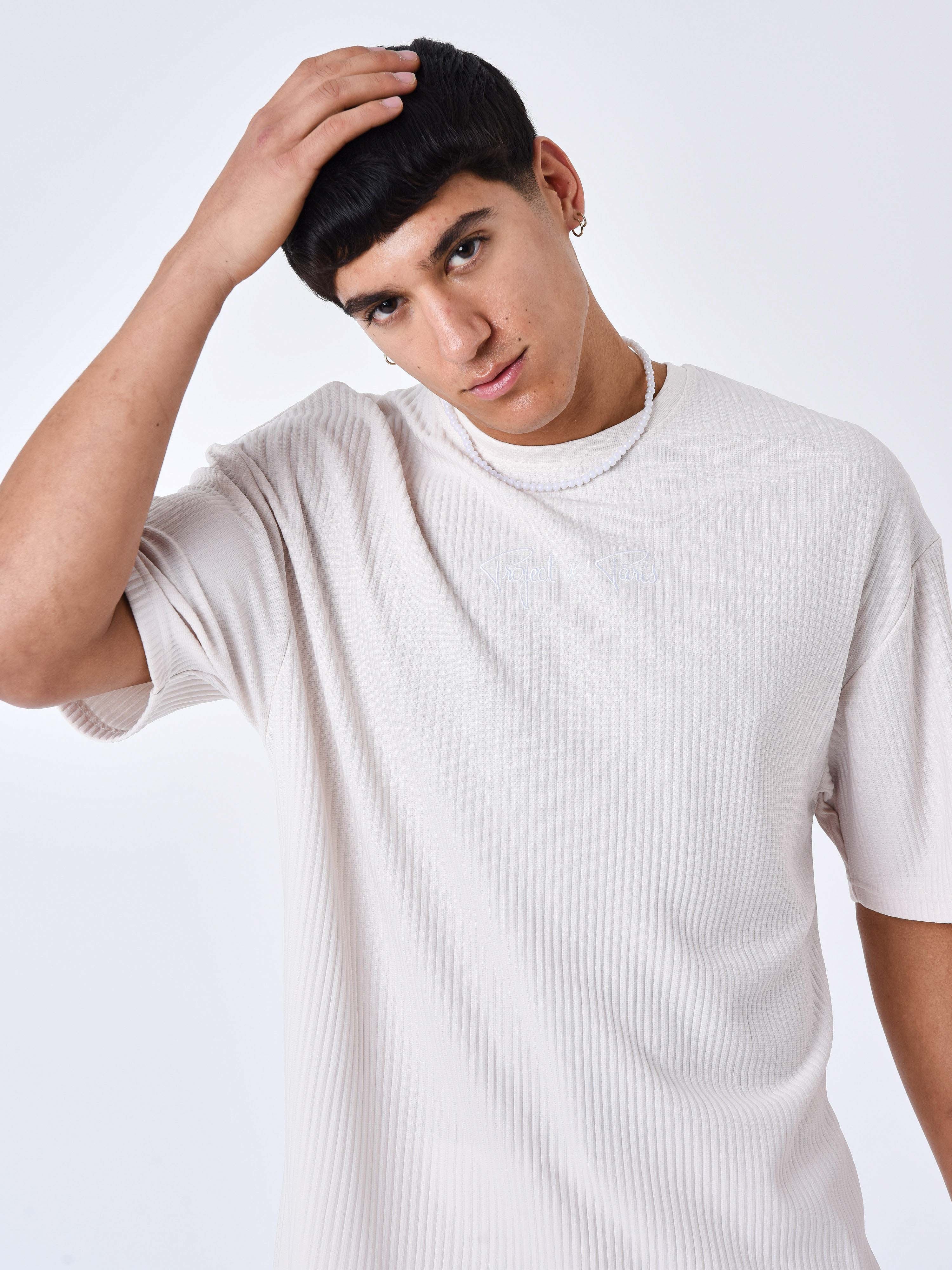 Textured plain T-shirt-2