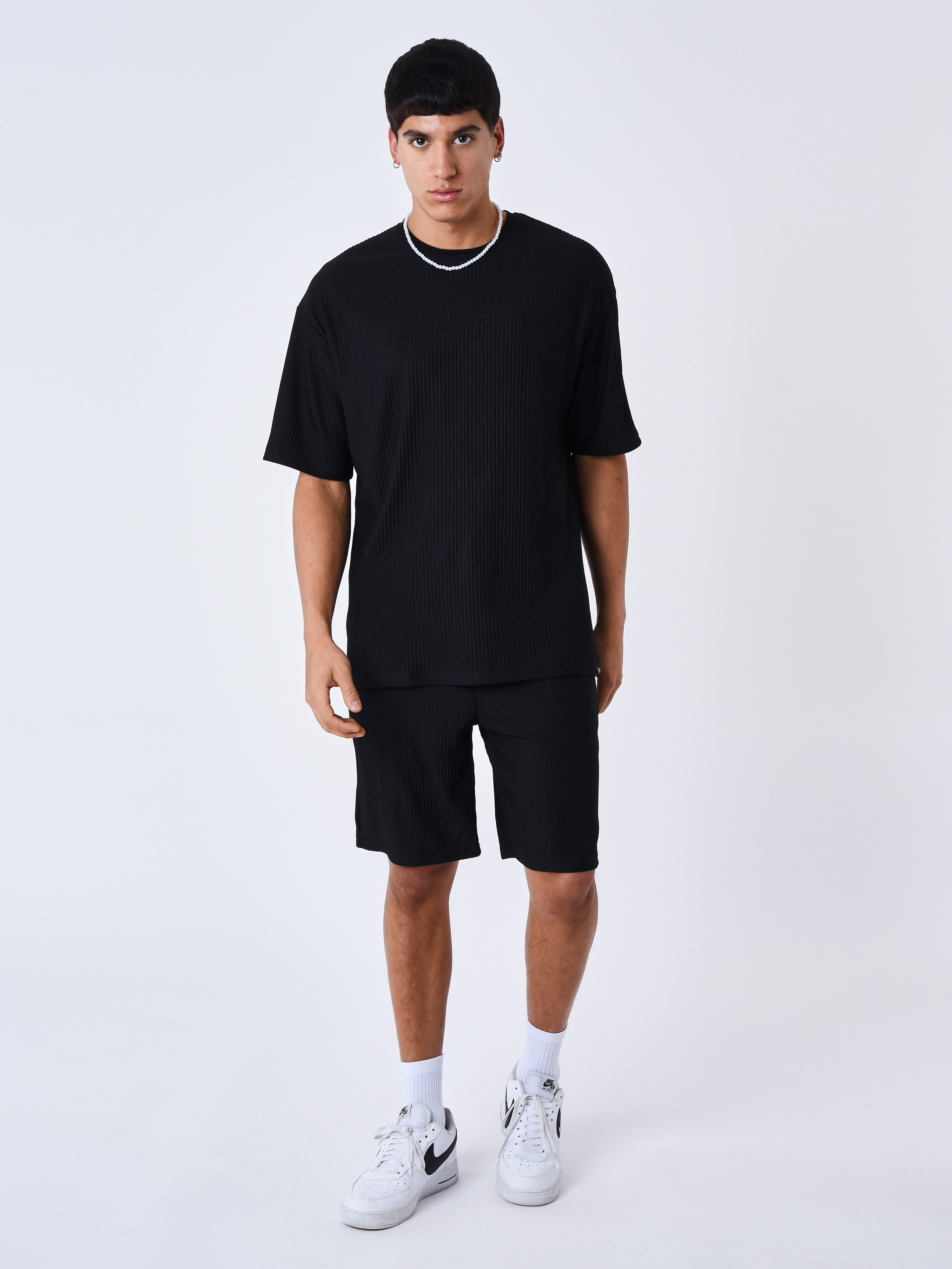 Textured plain T-shirt-3