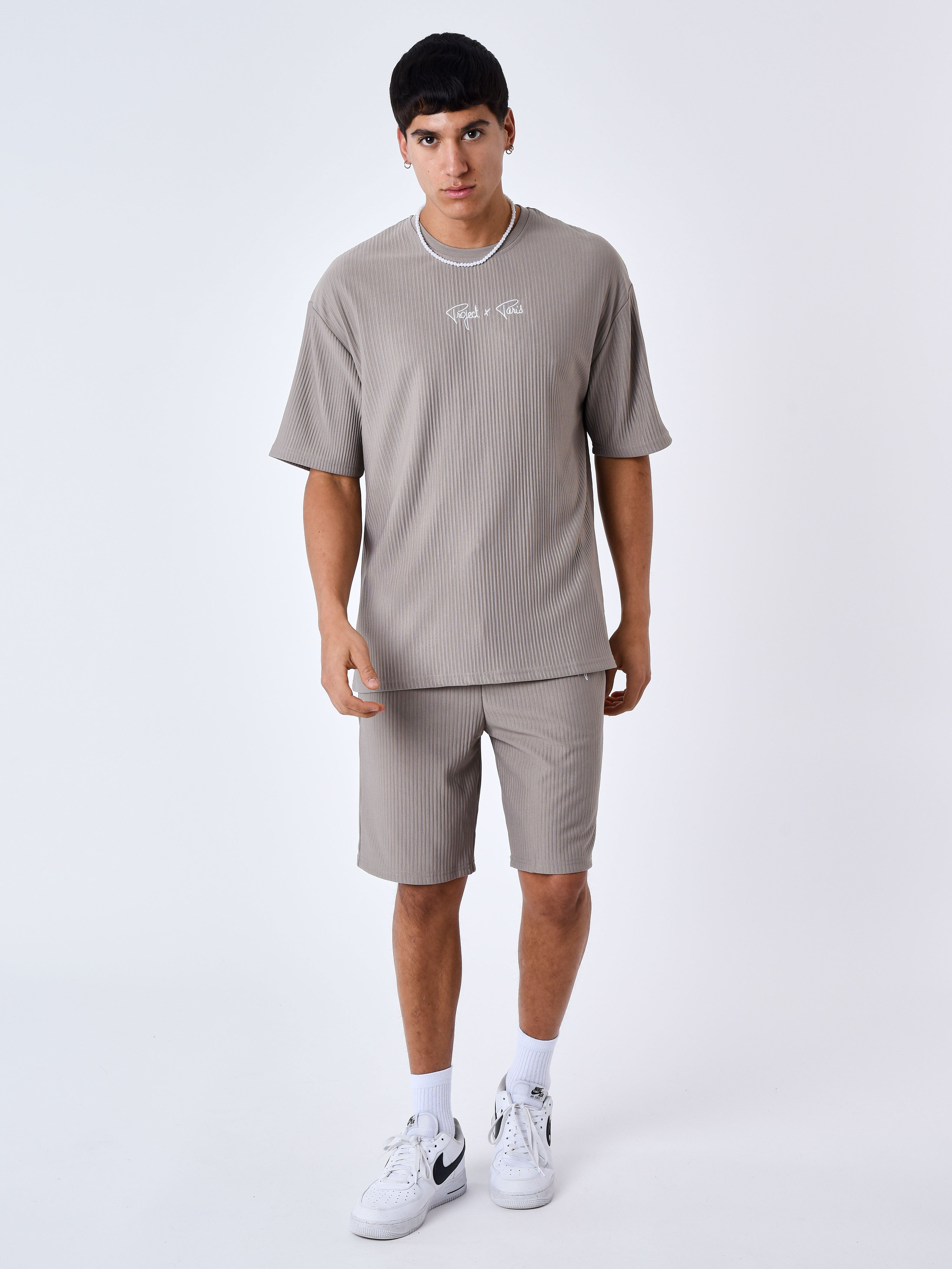 Textured plain T-shirt-3